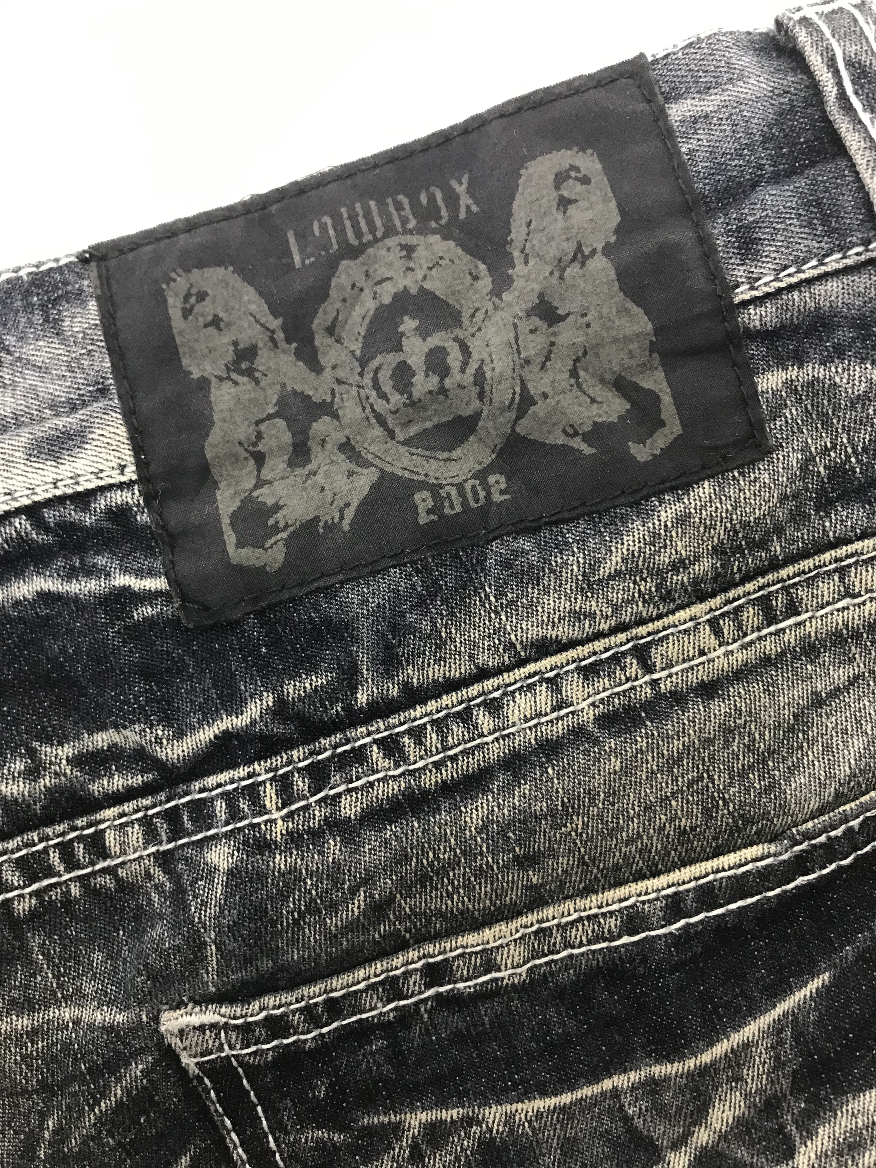 LOWBOX Lowbox Japan Claw Mark Distressed Faded Black Jeans Size US 34 / EU 50 - 12 Thumbnail