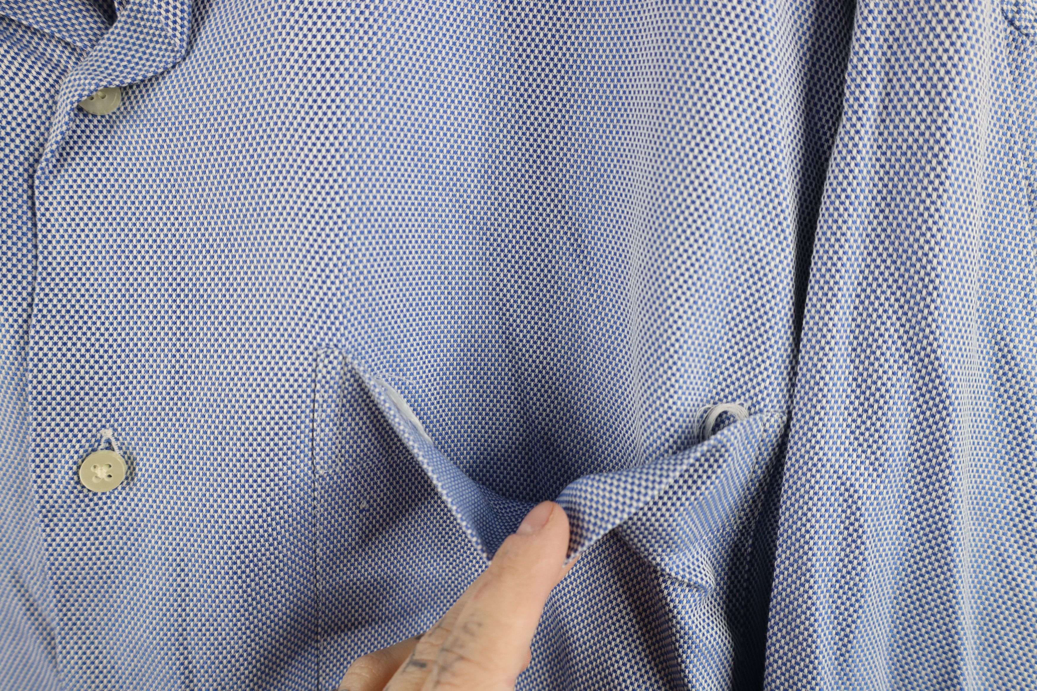 Peter Millar × Vintage Peter Millar Heavyweight Oxford Button Down Shirt Blue Size US XL / EU 56 / 4 - 4 Thumbnail
