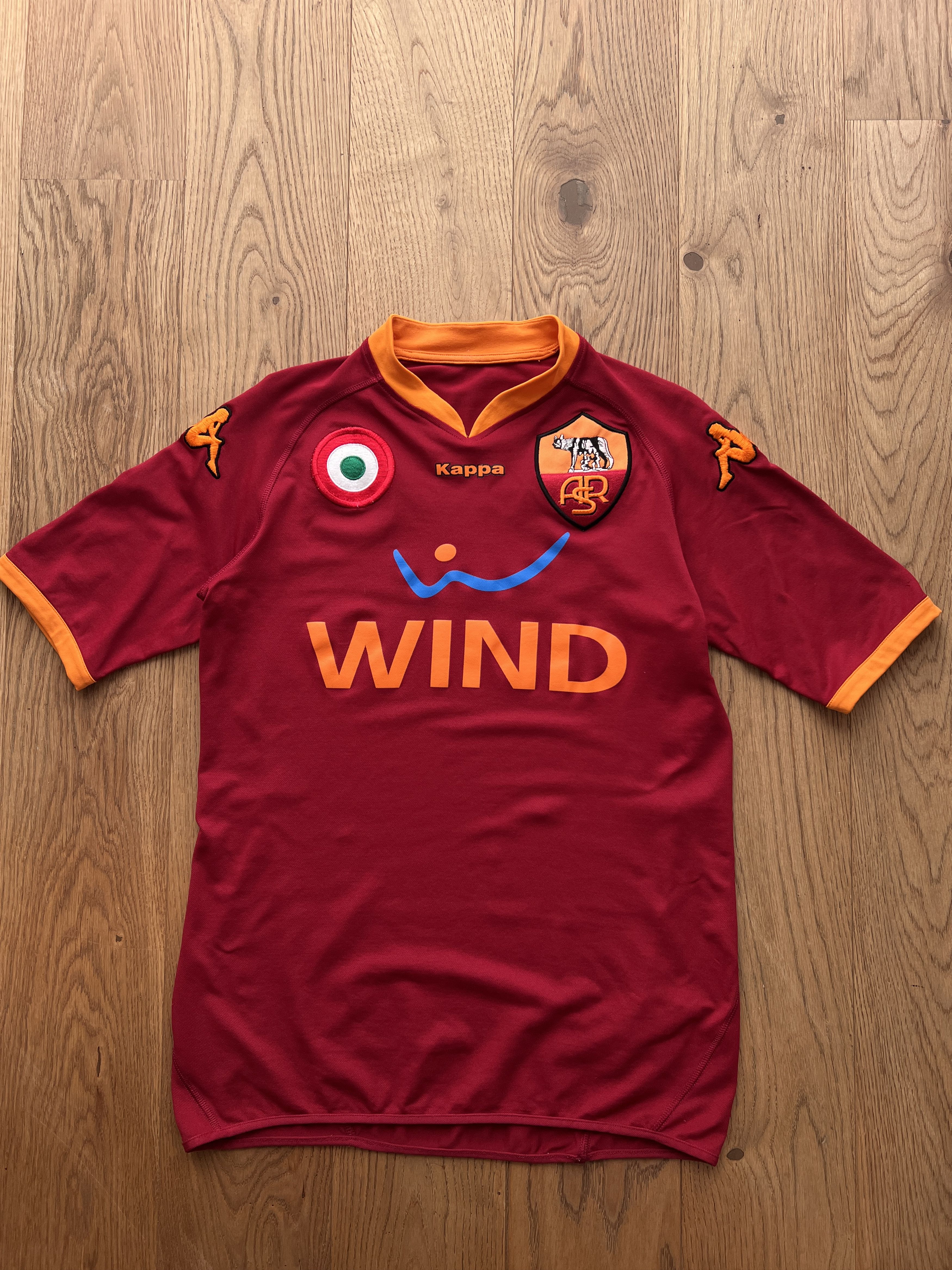 Kappa Rare Kappa AS Roma vintage 2007 home football jersey stretch Size US S / EU 44-46 / 1 - 2 Thumbnail