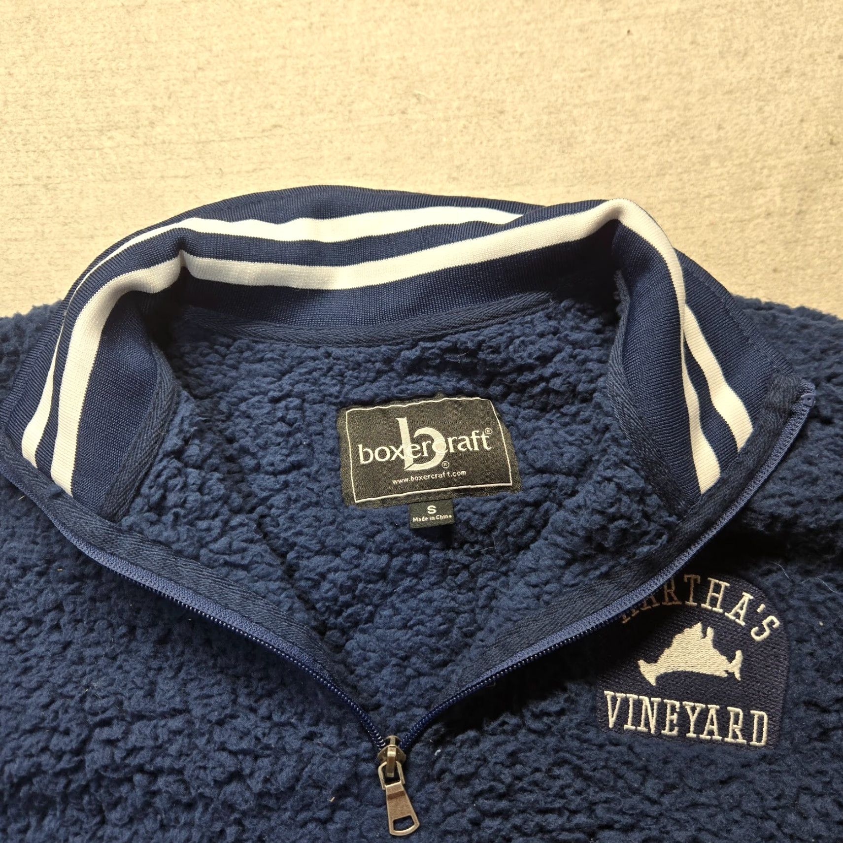 Vintage Boxercraft Sweater Shirt Women S Blue Cozy Warm Sherpa Fleece Pullover Casual Winter Fall 90s? Size S / US 4 / IT 40 - 2 Thumbnail