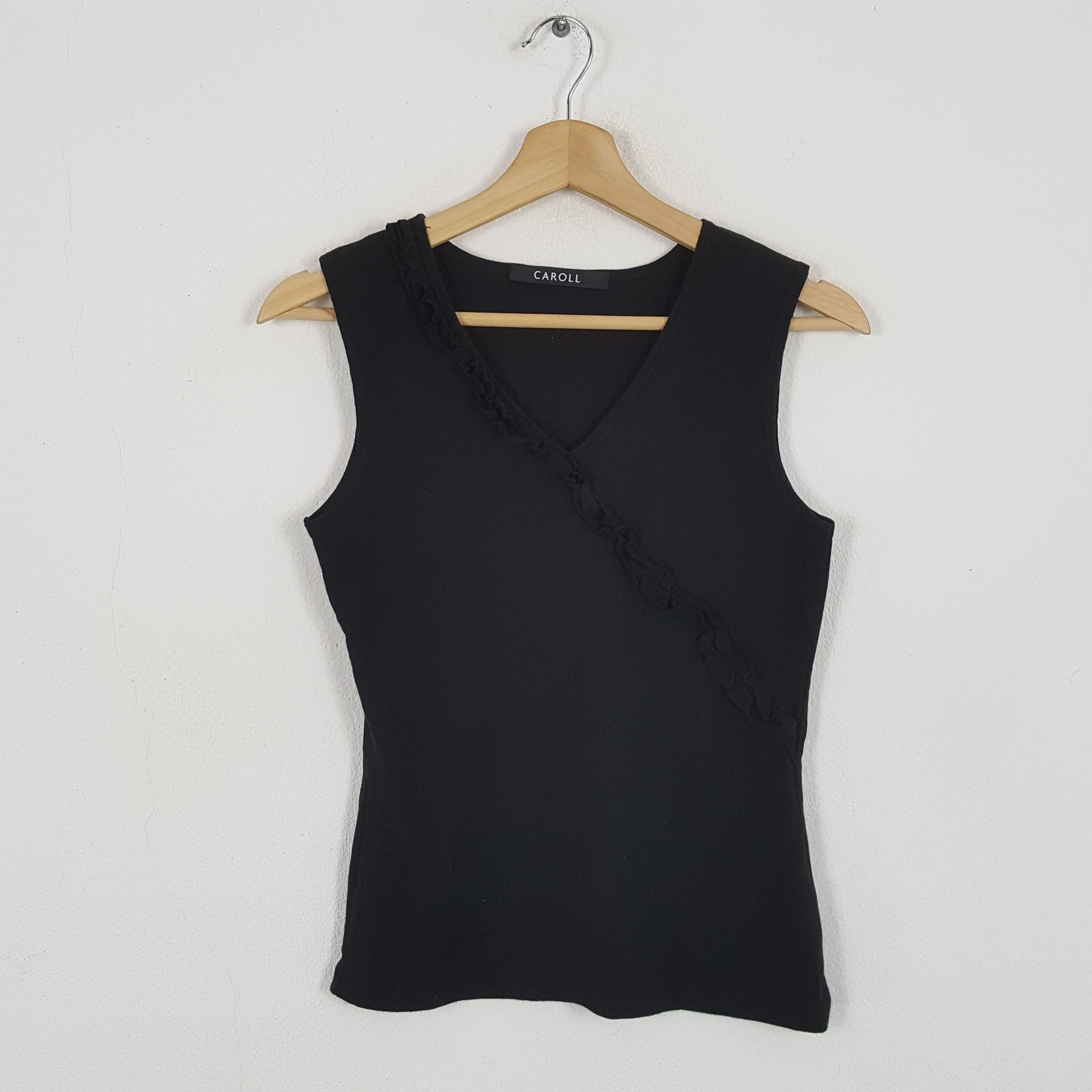 Designer × Vintage Vintage CAROLL Fashion Brand Tank Top Size XS / US 0-2 / IT 36-38 - 1 Thumbnail