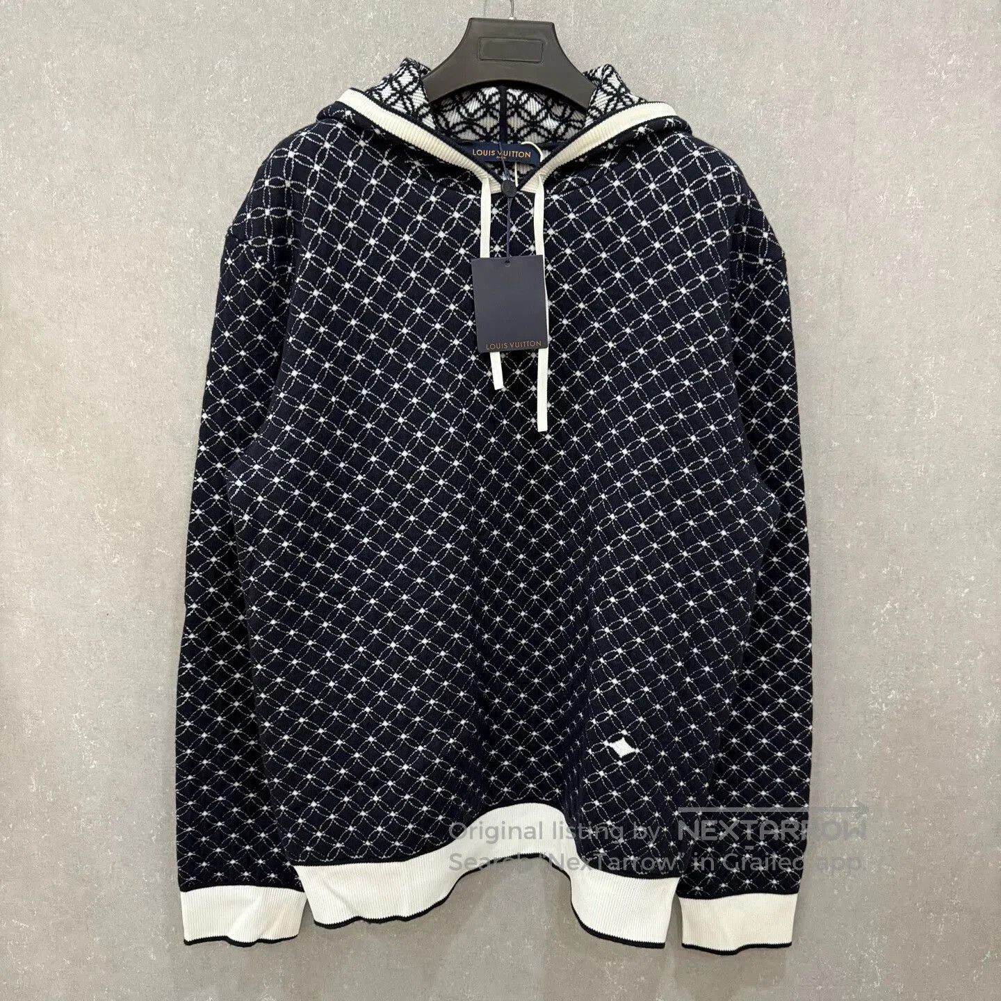 Louis Vuitton Louis Vuitton Knit Embroidered Logo Hoodie. Size US XXL / EU 58 / 5 - 3 Thumbnail