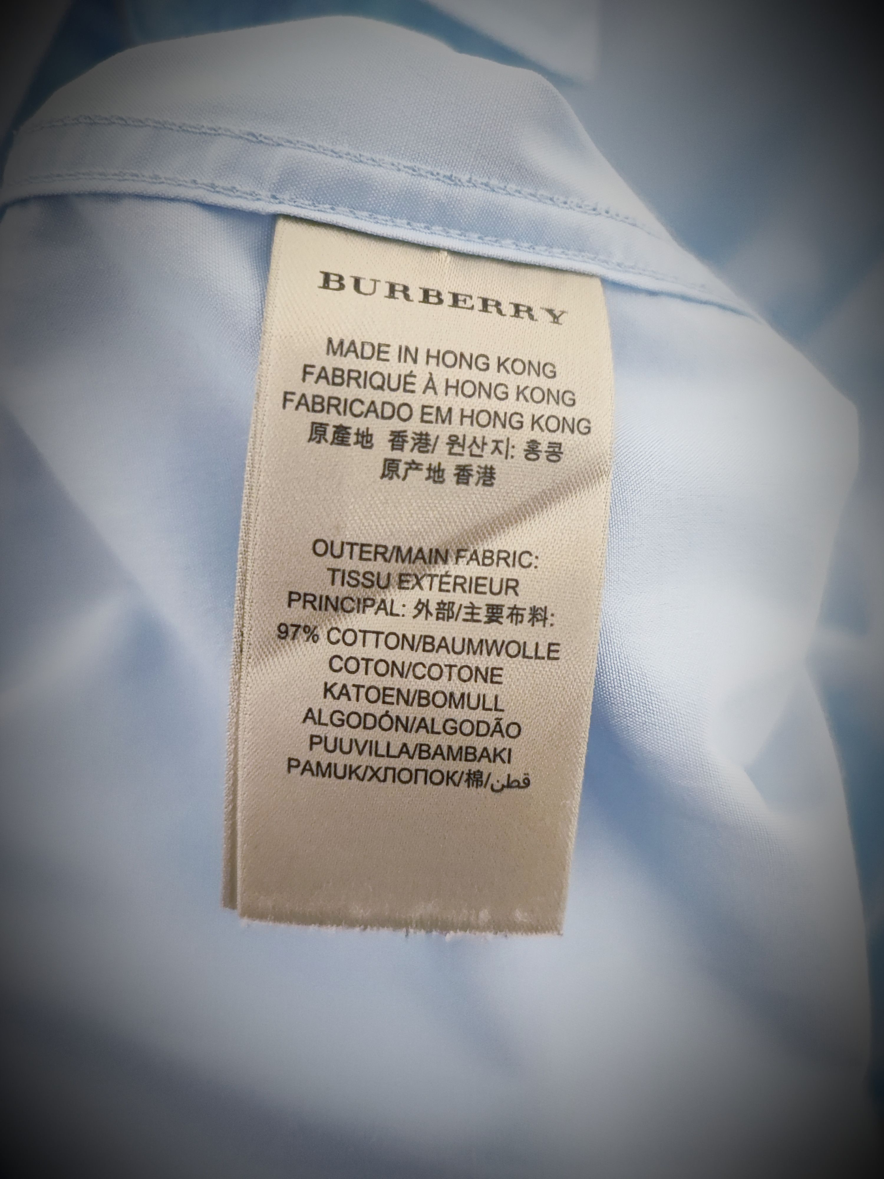 Burberry 🔥 Burberry Shirt Size L Blue 🔥 Size US L / EU 52-54 / 3 - 8 Thumbnail