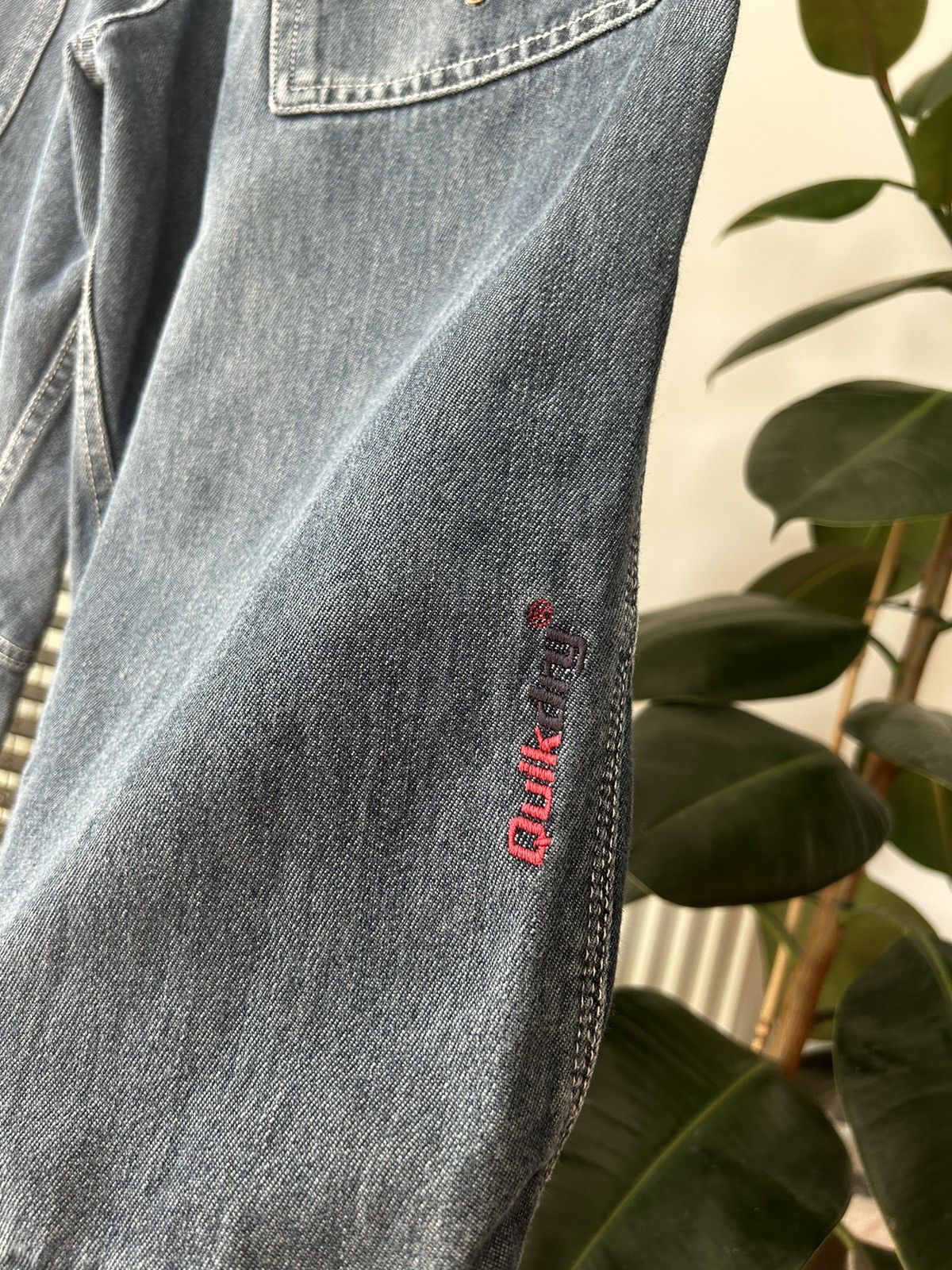 Quiksilver × Vintage Vintage 90’s Quickjean Wide Baggy Shorts Jorts Size US 30 / EU 46 - 9 Thumbnail