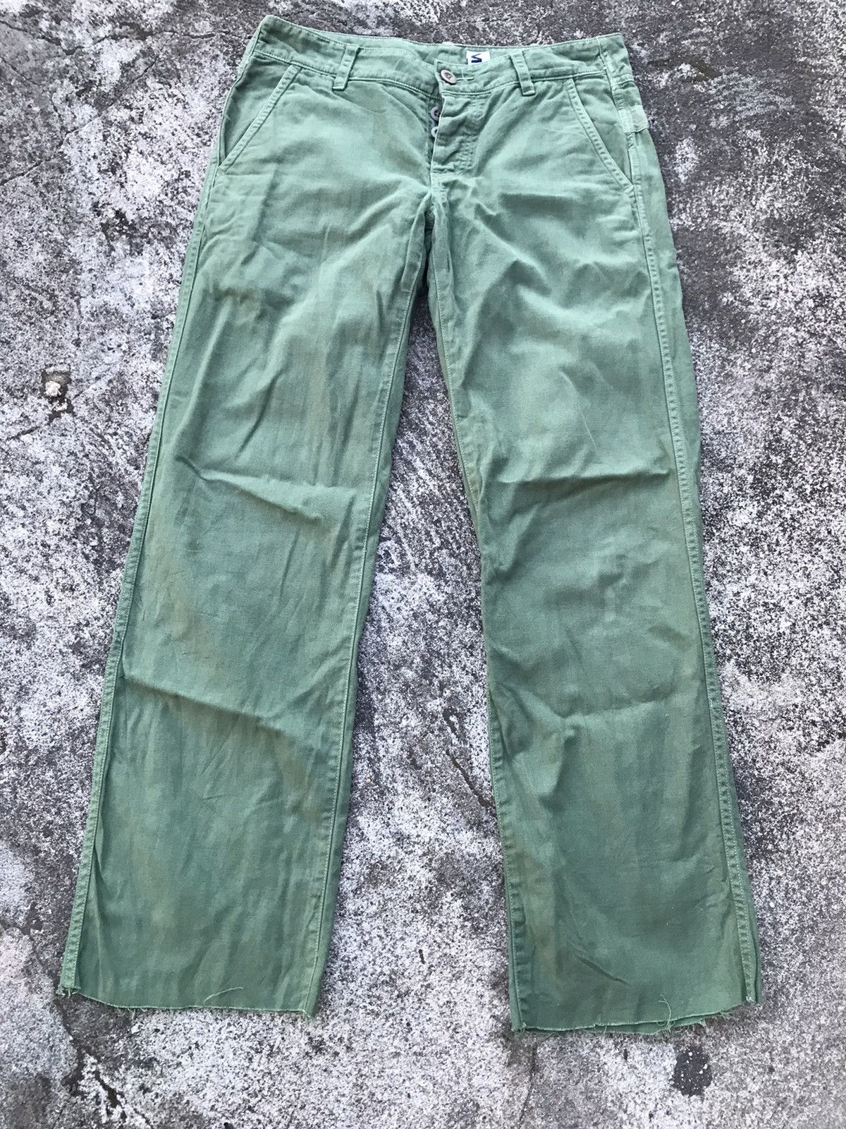Margaret Howell MHL. Green Army Poplin Size US 30 / EU 46 - 1 Thumbnail