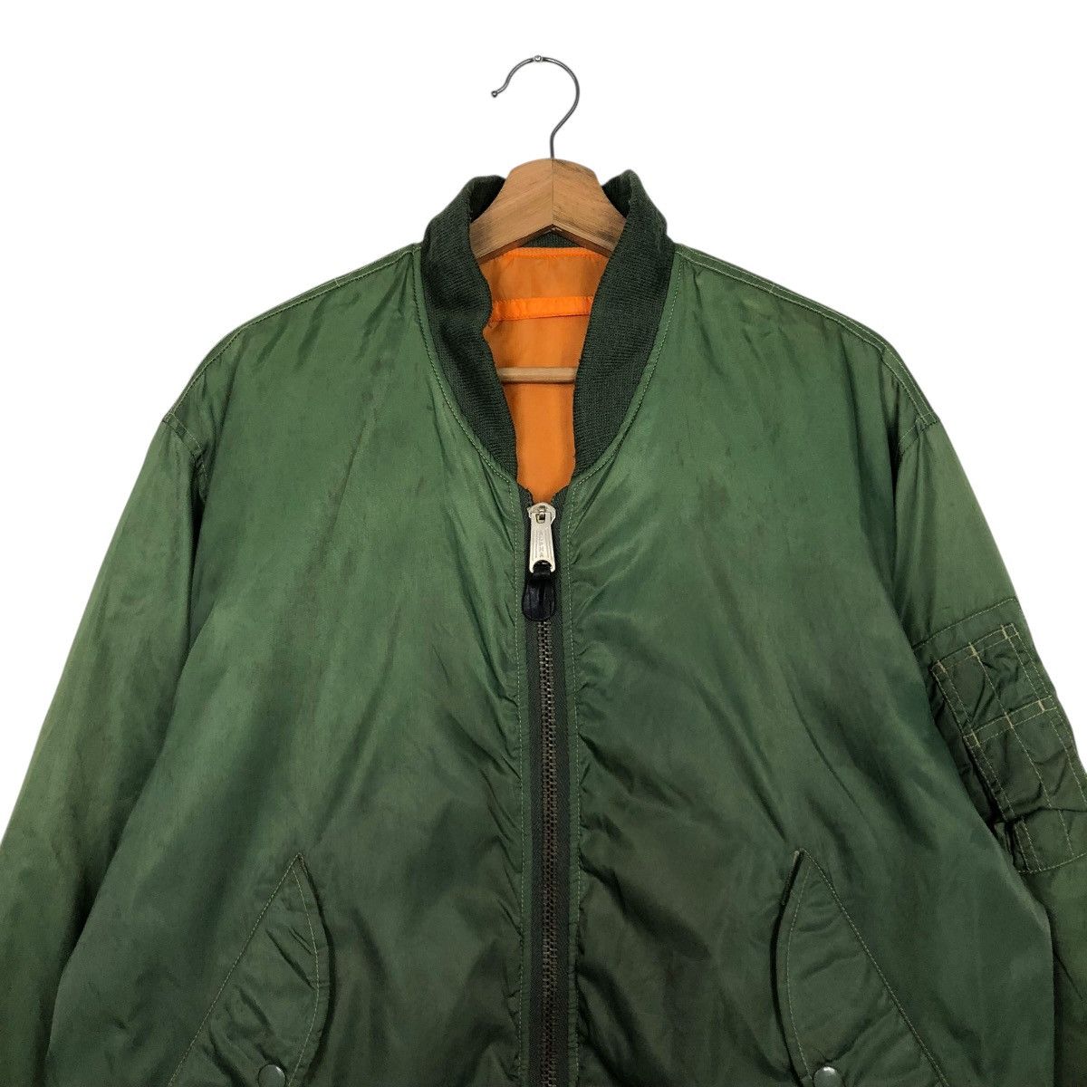 Japanese Brand 🔥VINTAGE MA-1 BOMBER JACKET MILITARY COLLECTION ISSEY MIYAKE Size US L / EU 52-54 / 3 - 5 Thumbnail