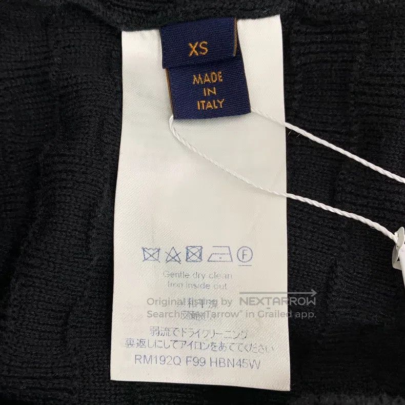 Louis Vuitton Louis Vuitton Black checkerboard cotton crewneck long-slee Size US XS / EU 42 / 0 - 6 Thumbnail