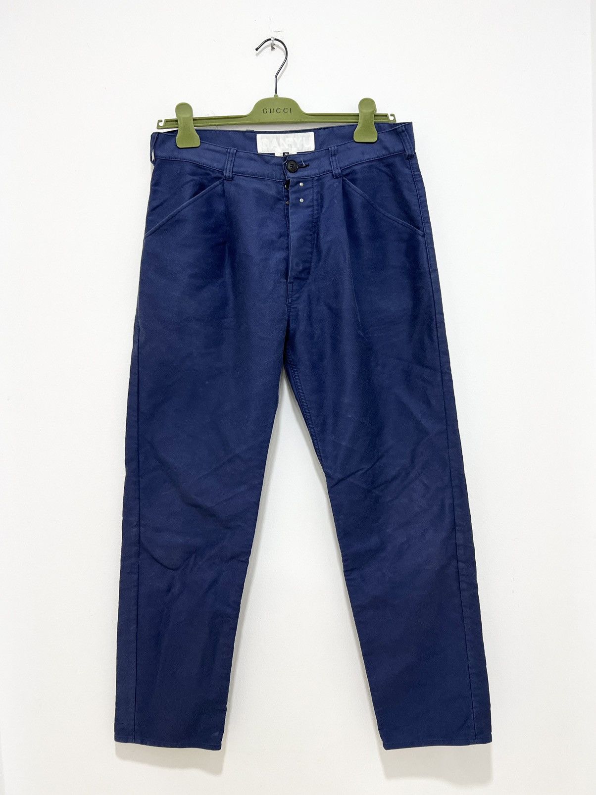 image of 2016 Comme Des Garcons Ganryu Work Pants in Blue, Men's (Size 32)