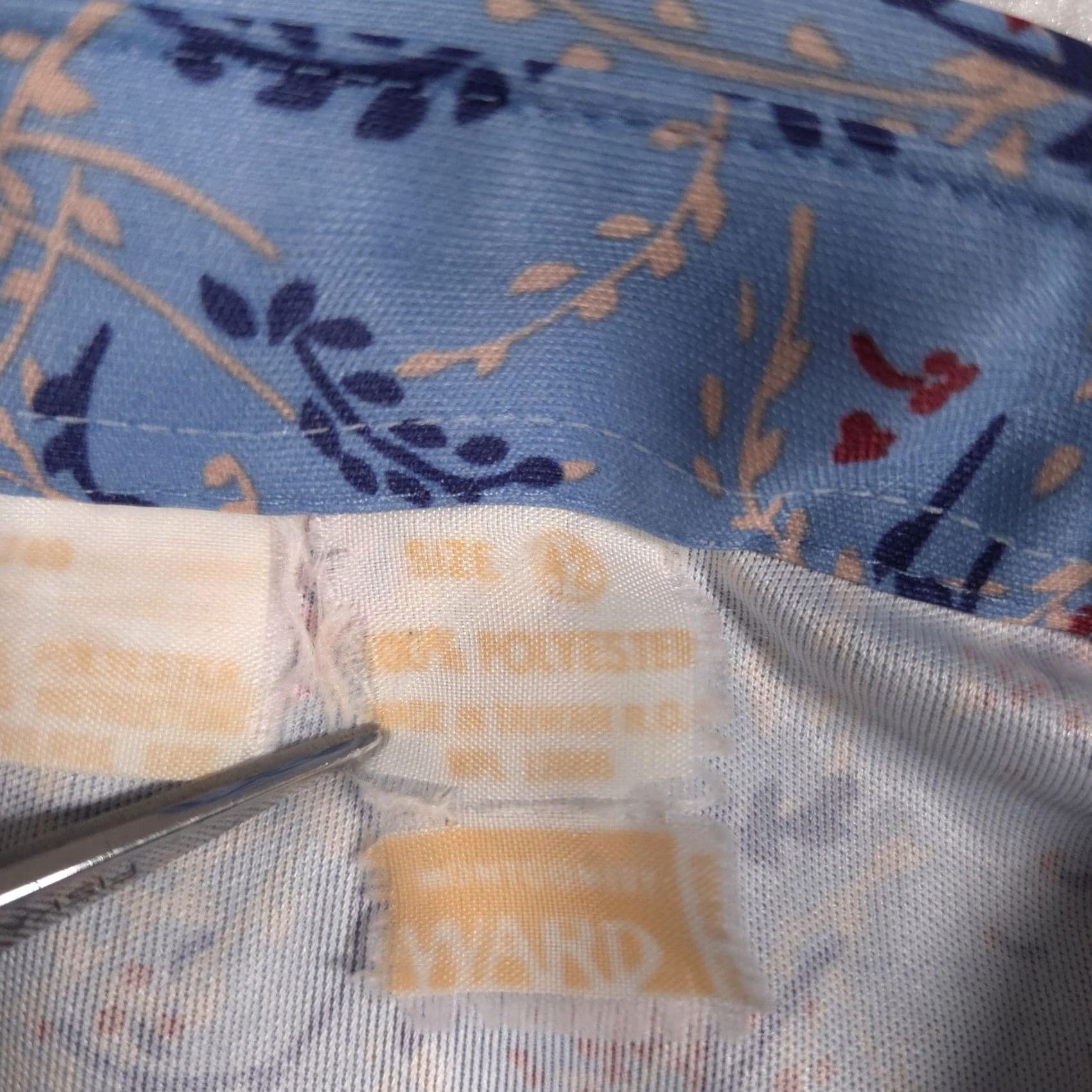 Vintage Vintage Montgomery Ward Floral Shirt Womens XL Blue Button-Down Blouse 90s Size XL / US 12-14 / IT 48-50 - 6 Thumbnail