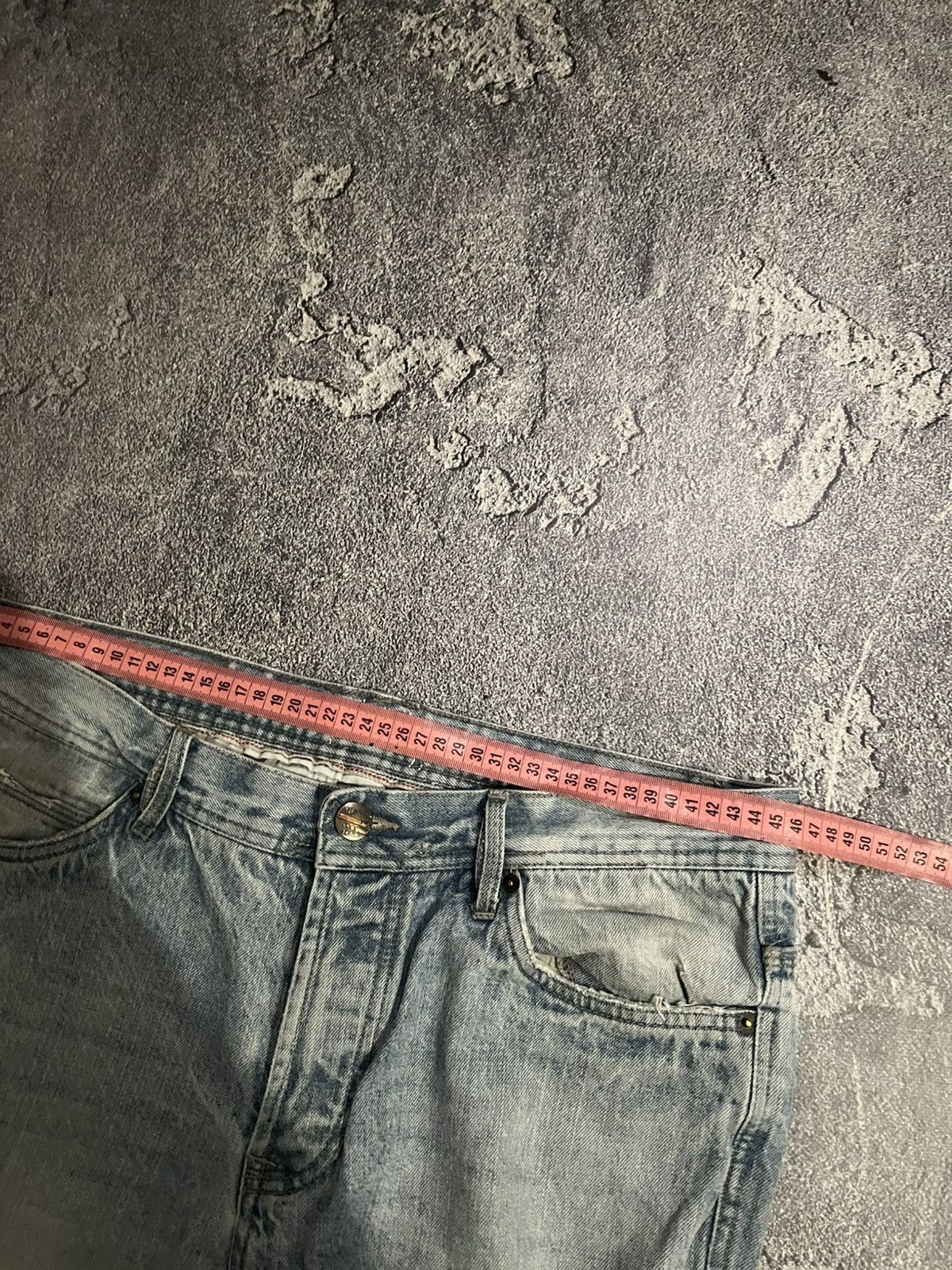 Japanese Brand Faded Washed Light Blue Retro Archival Jeans Size US 36 / EU 52 - 8 Thumbnail