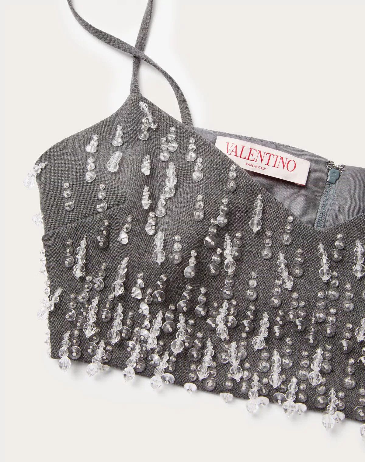 Valentino o1s1wg110426 Embroidered Active Gabardine Top in Multicolor Size M / US 6-8 / IT 42-44 - 4 Thumbnail