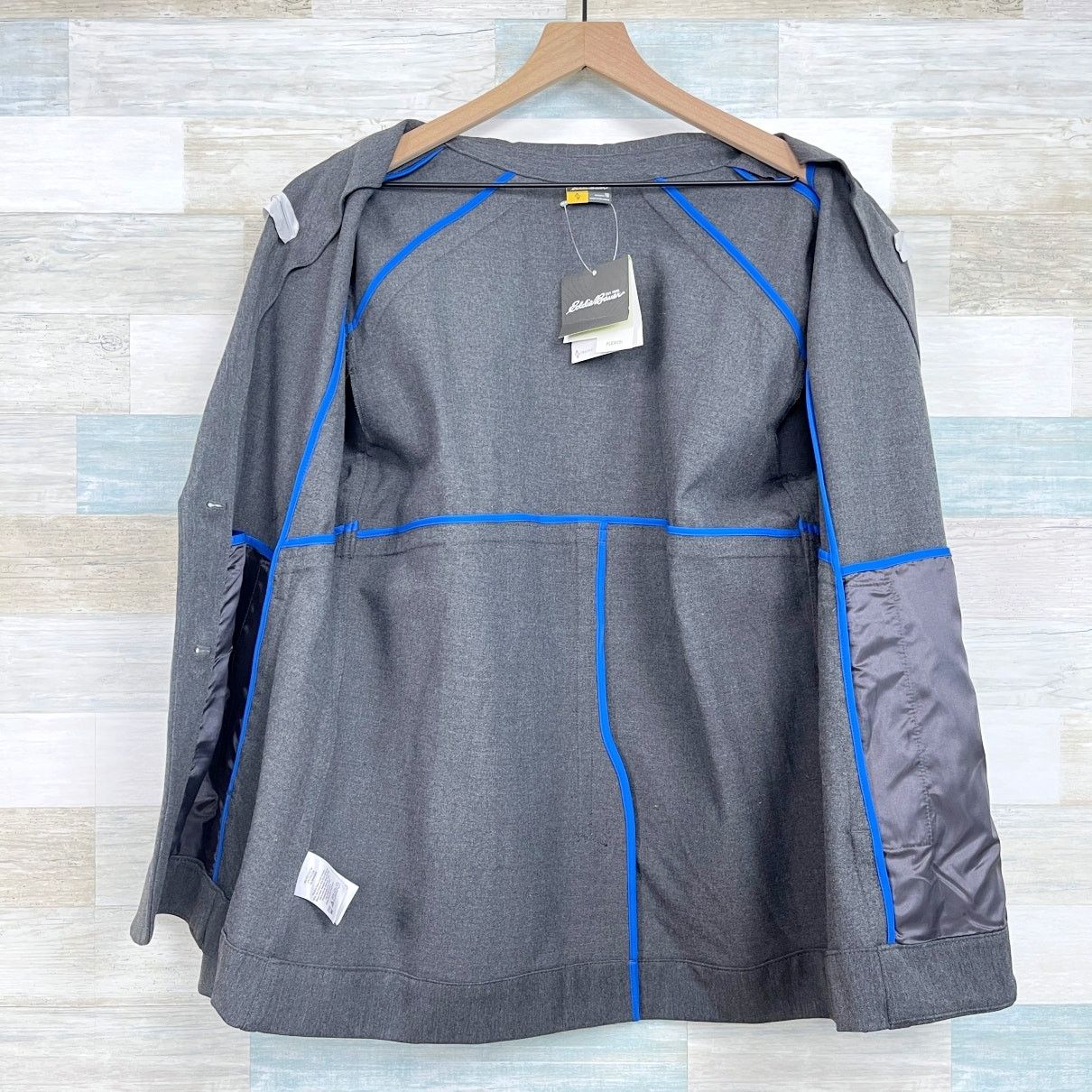 Eddie Bauer Eddie Bauer Travel Blazer Gray Unstructured Womens 18 Size XXL / US 16-18 / IT 52-54 - 4 Thumbnail