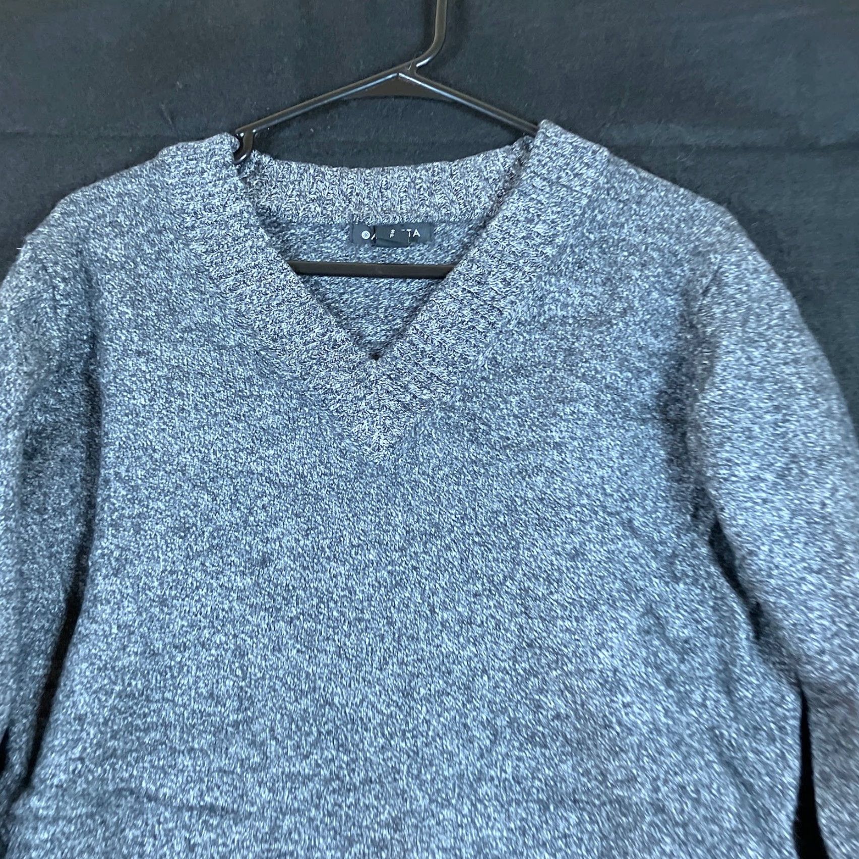 Athleta Athleta Womens Sweater Charcoal Vital V Neck Tunic Pullover Wool Cashmere S Size S / US 4 / IT 40 - 2 Thumbnail
