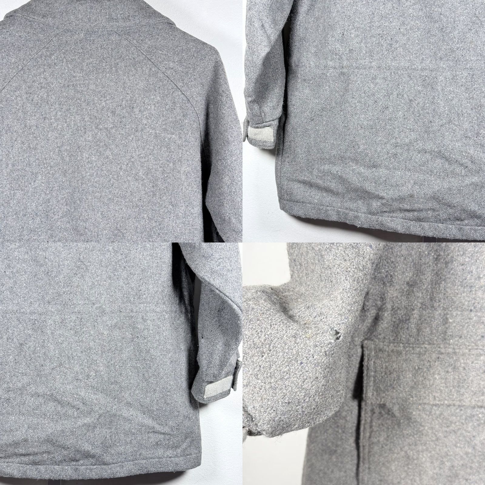 Vintage VINTAGE Woolrich Coat Gray Wool Long Sleeve Pockets Women Large Parka 90s Outdoor USA Womens Size L / US 10 / IT 46 - 9 Thumbnail