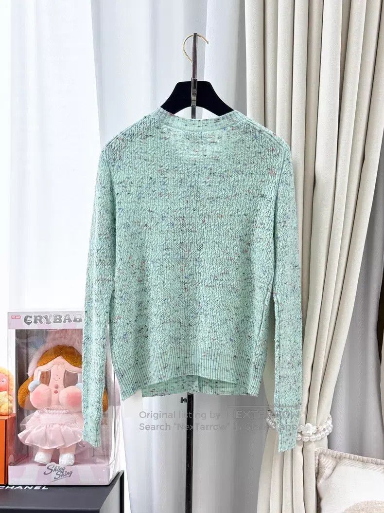 Chanel Chanel Green lotus moonlight button three-dimensional text Size XS / US 0-2 / IT 36-38 - 3 Thumbnail