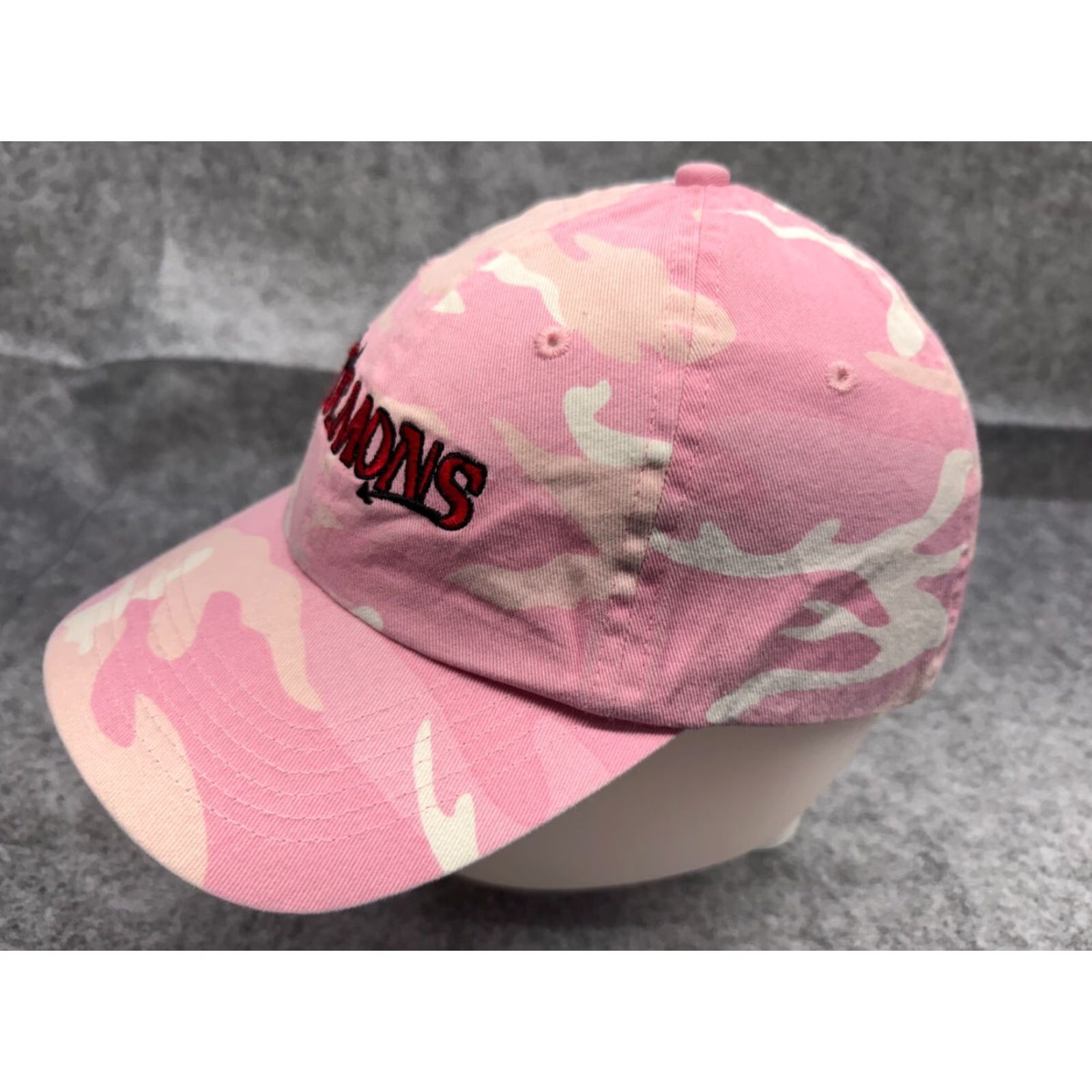 Port Authority Port Authority Demons Hat Cap Strap Back Womens One Size Pink Camouflage Twill Baseball Cap Adjustable Lightweight Outdoor Casual Size ONE SIZE - 3 Thumbnail