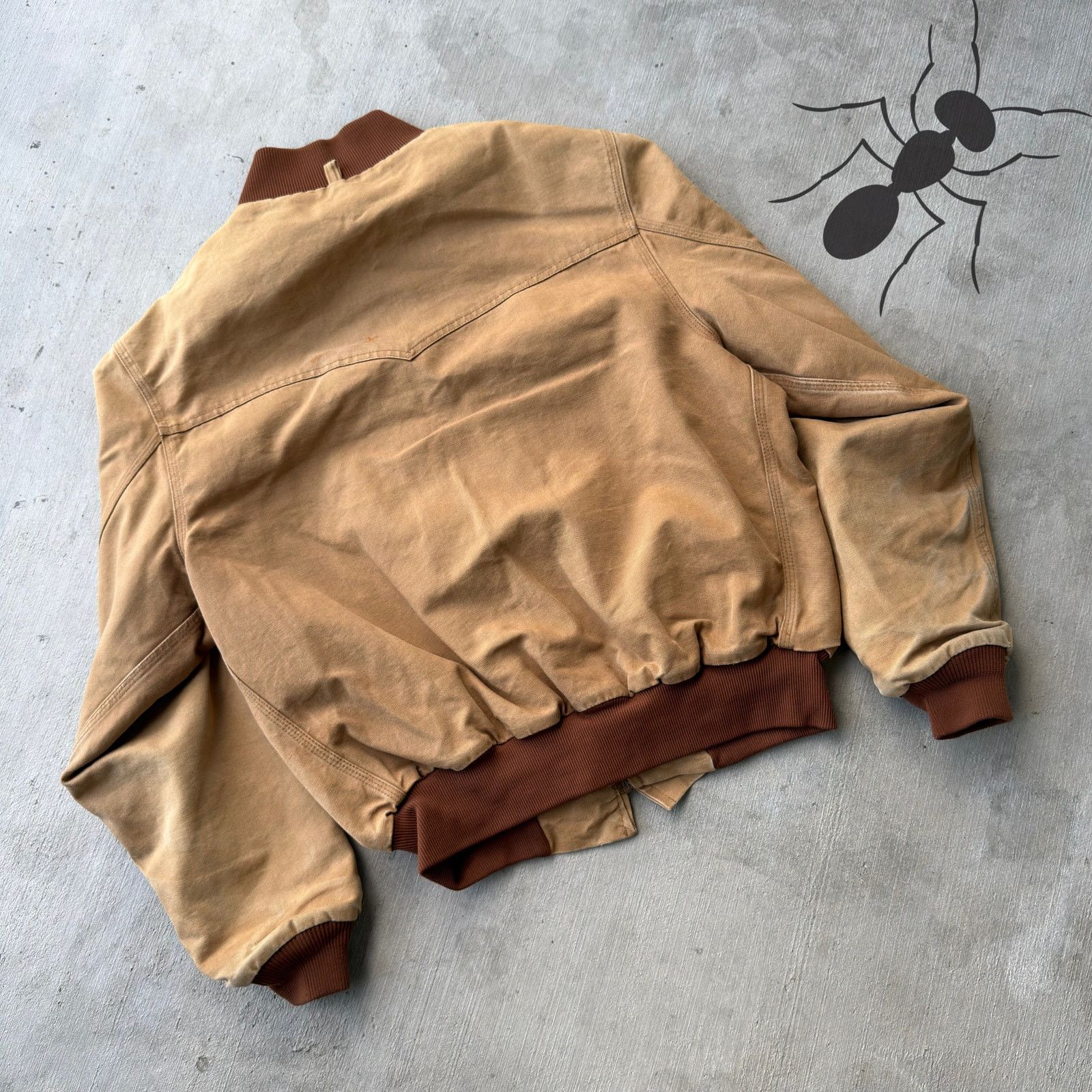 Carhartt × Vintage Vintage Y2K Carhartt brown Santa Fe work wear jacket Size US L / EU 52-54 / 3 - 7 Thumbnail