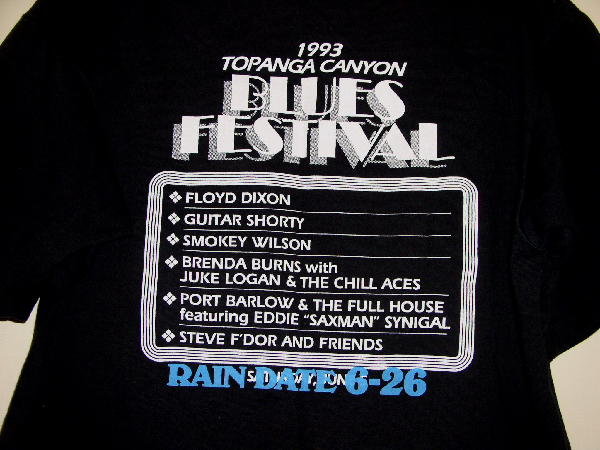 Vintage Big Joe Turner Floyd Dixon Concert Shirt 1993 Single Stitch Size US XL / EU 56 / 4 - 6 Thumbnail