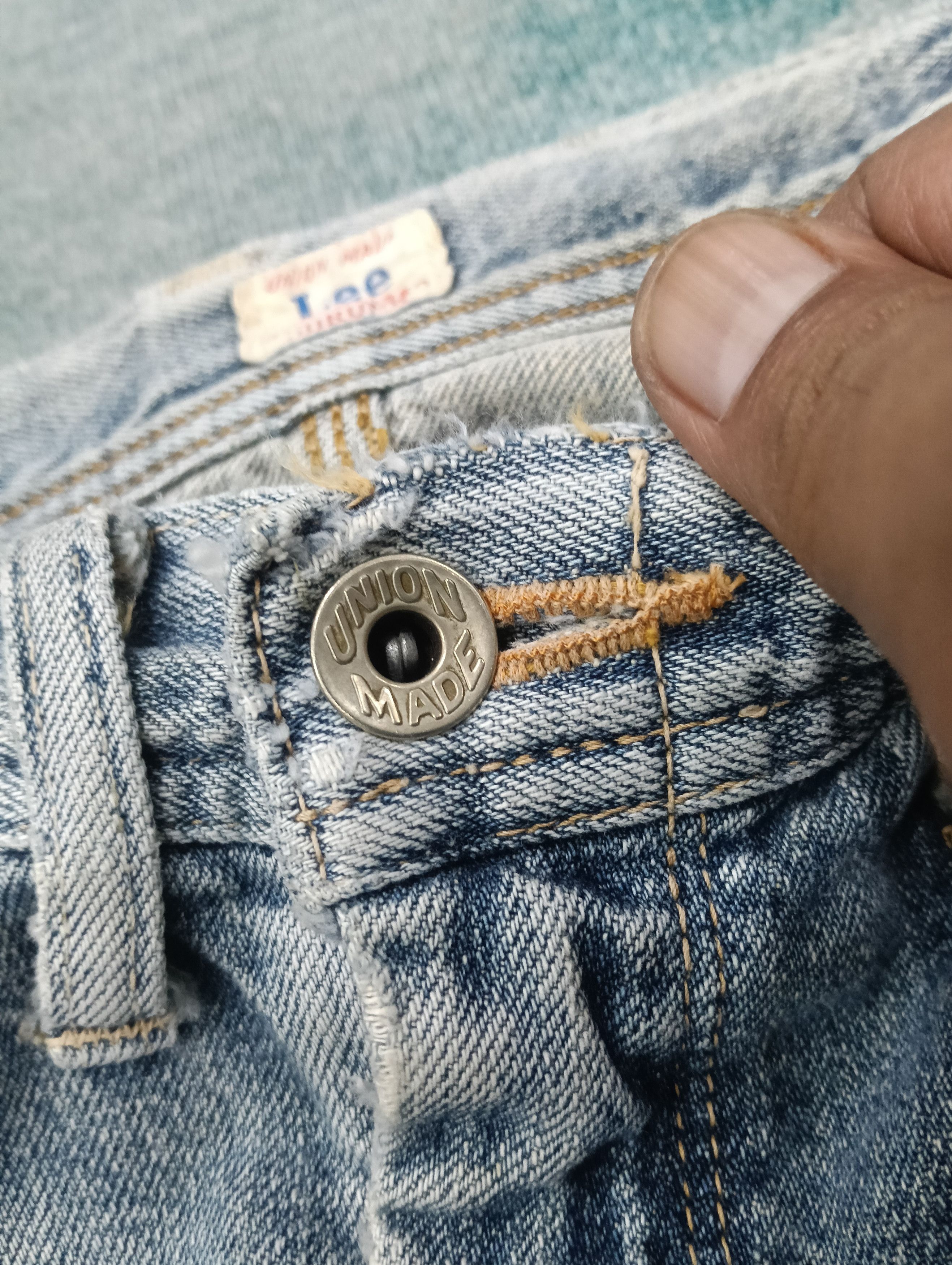 Lee × Levi's × Vintage Vintage Lee Repro Rare Model Leather Patch Size US 32 / EU 48 - 10 Thumbnail
