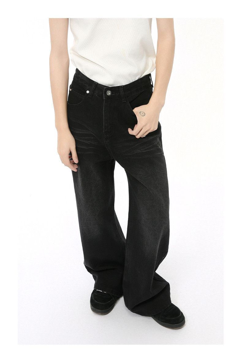 Japanese Brand × Jean American street retro distressed straight loose jeans Size US 32 / EU 48 - 3 Thumbnail