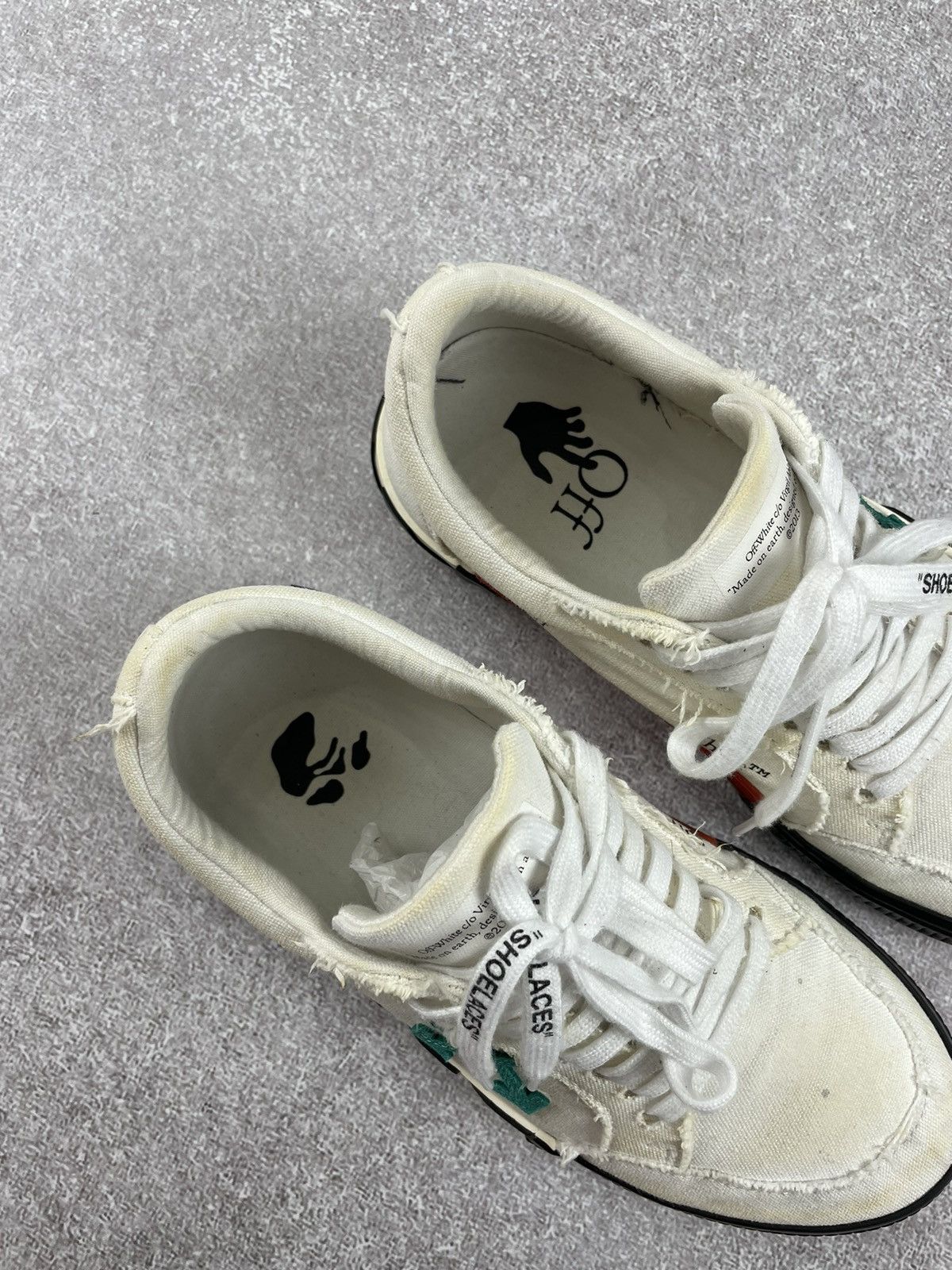 Off-White Off White Low Vulkanized Canvas Sneakers Size US 8 / EU 41 - 5 Thumbnail
