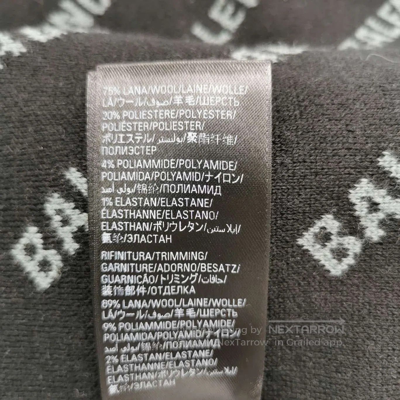 Balenciaga Balenciaga Wool Blend All. Size US XL / EU 56 / 4 - 9 Thumbnail