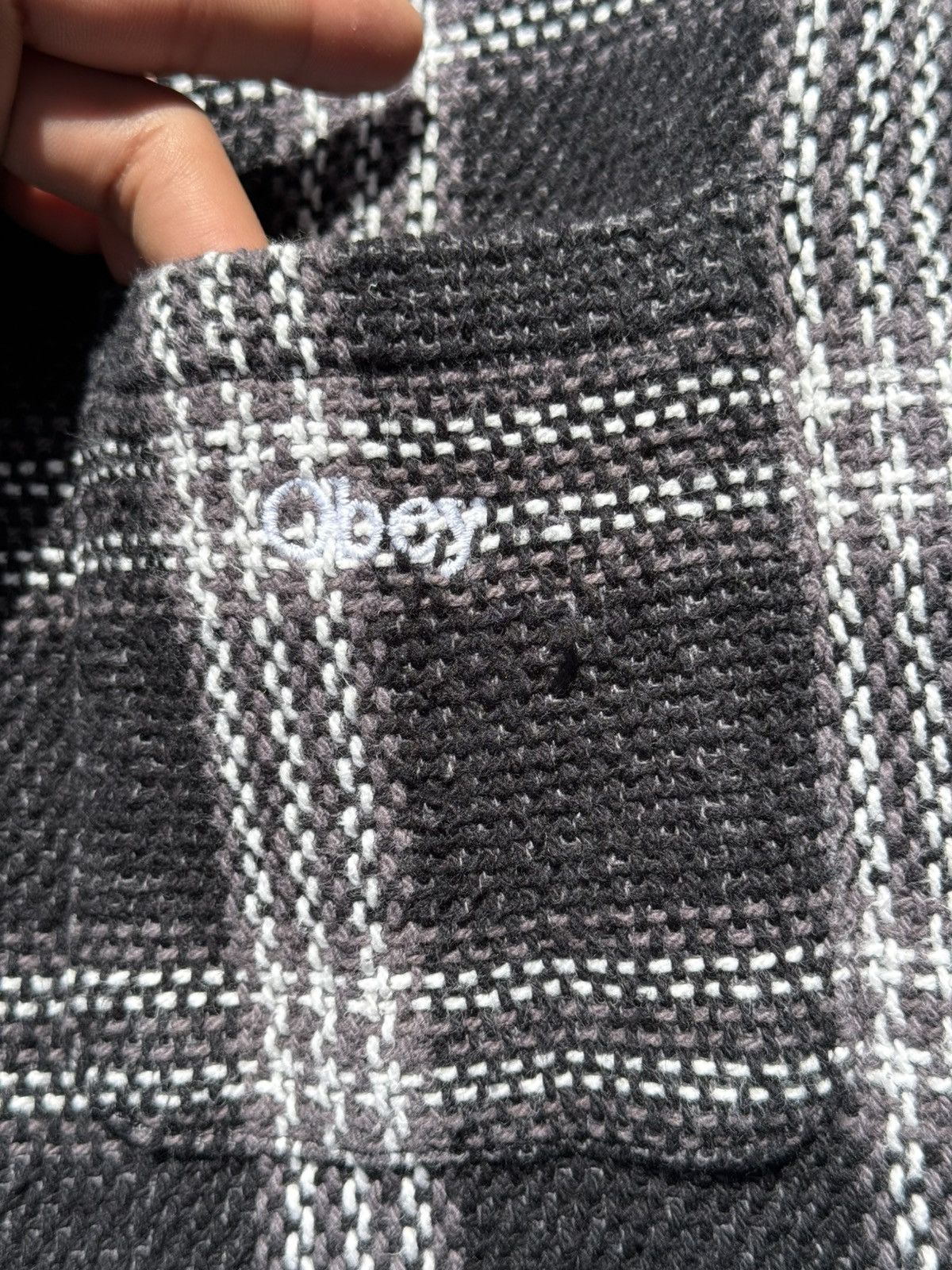 Obey OBEY Wes Black and White Woven Plaid Shirt Size US S / EU 44-46 / 1 - 3 Thumbnail