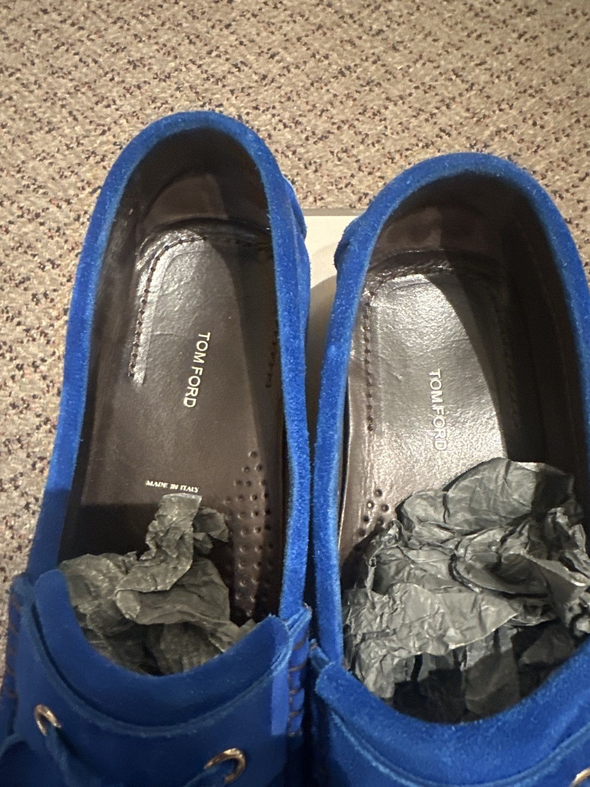 Tom Ford Tom Ford Blue Suede Shoes Size 10.5 Size US 10.5 / EU 43-44 - 4 Thumbnail