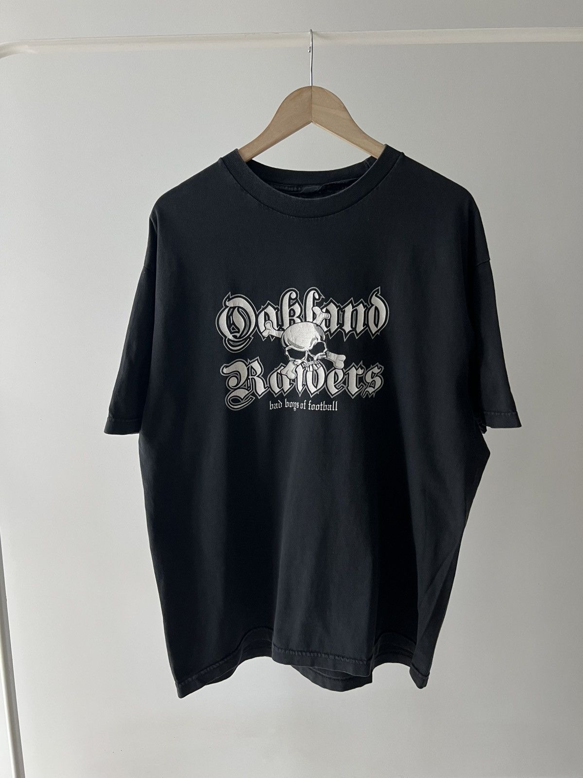 Band Tees Vintage Oakland Raiders Skull Graphic Double-Sided Tee Black Size US L / EU 52-54 / 3 - 2 Thumbnail