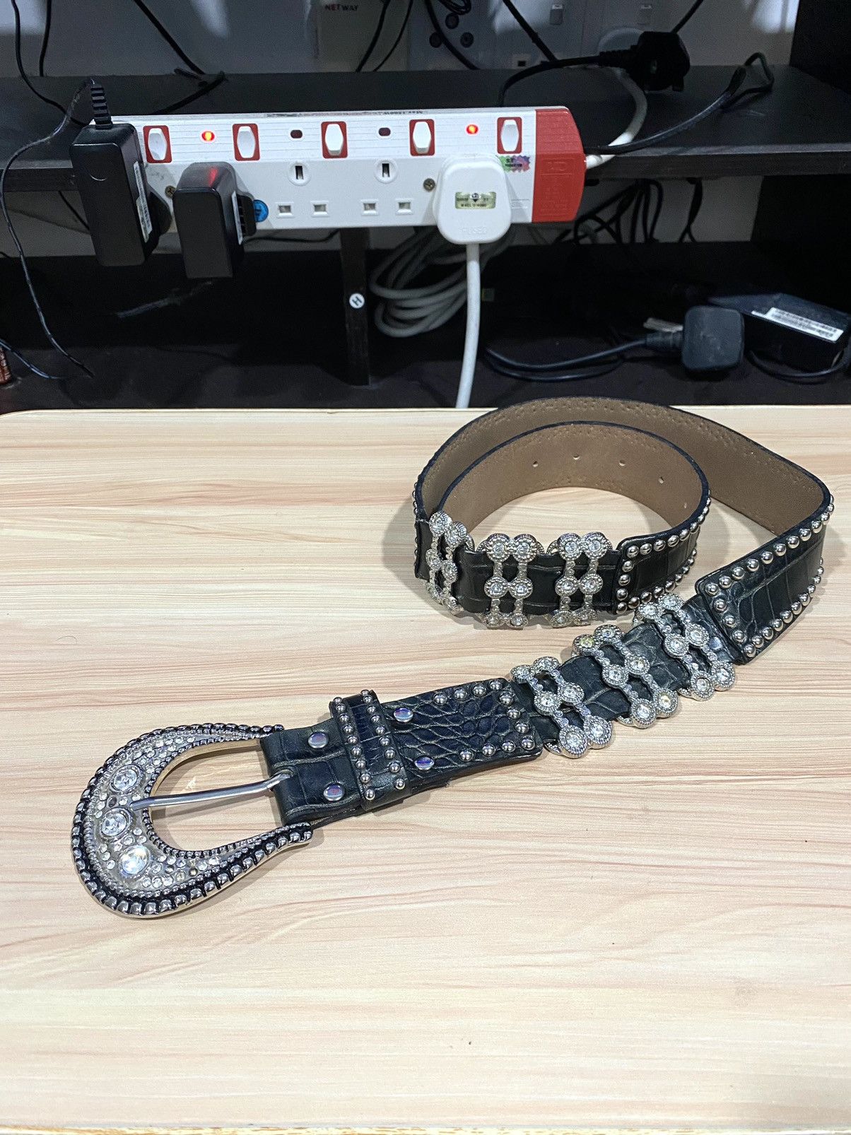 Japanese Brand Gothic Punk Studded Silver Belt Inspired BB SIMON Size ONE SIZE - 6 Thumbnail