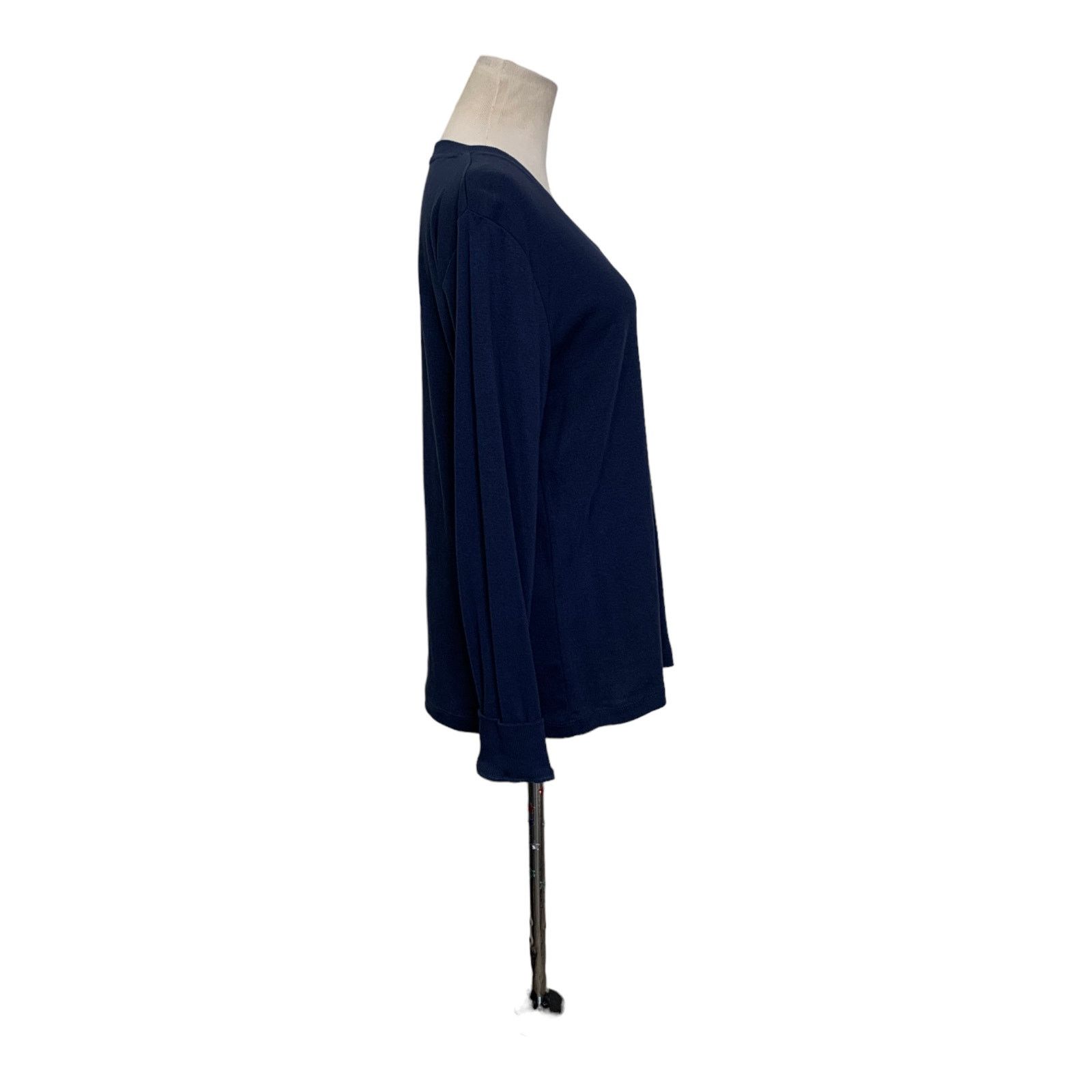 Jones New York Jones New York blue v neck pull over cotton top size large Size L / US 10 / IT 46 - 5 Thumbnail