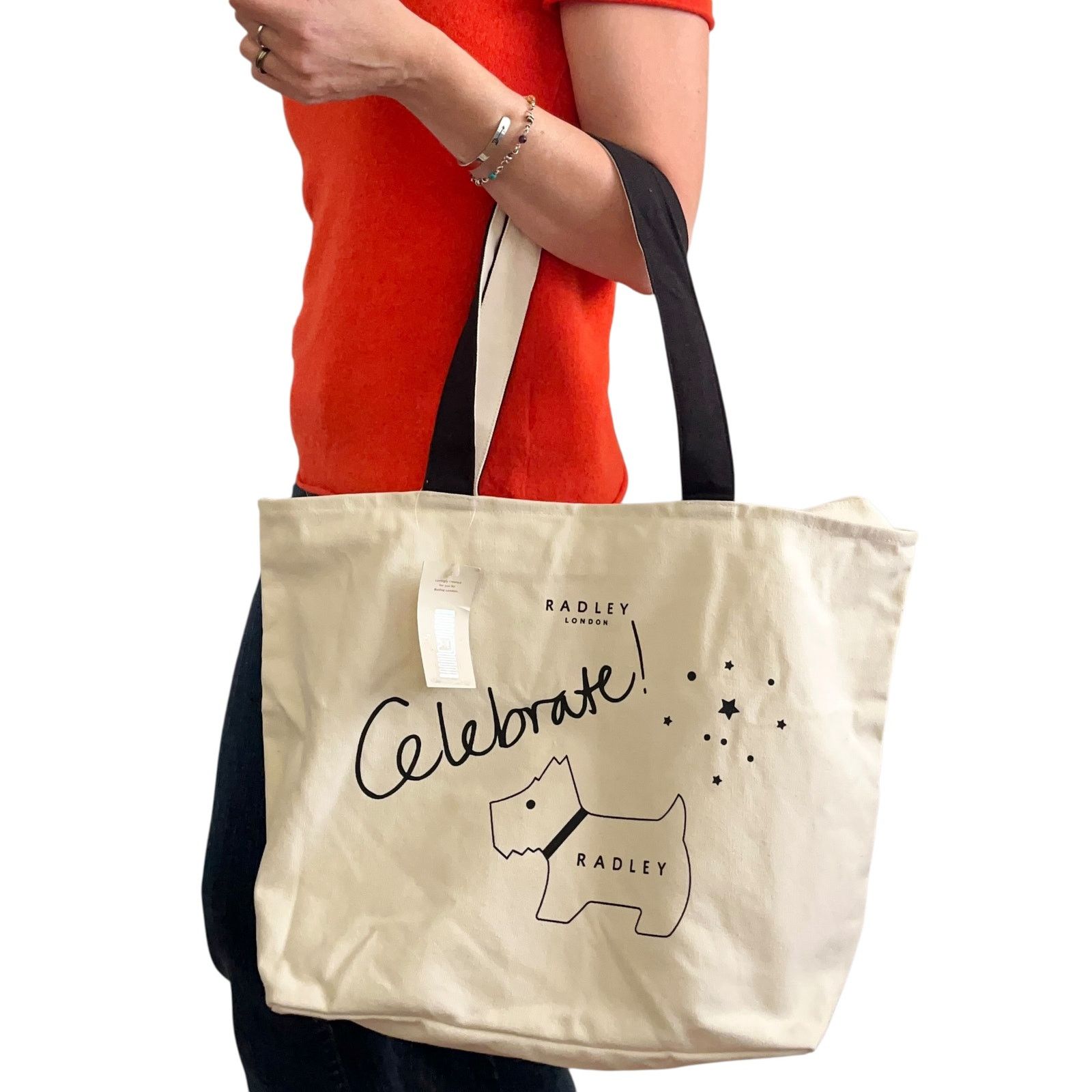 Other NWT Radley London Celebrate Scottie Dog White Canvas Tote Size ONE SIZE - 2 Thumbnail