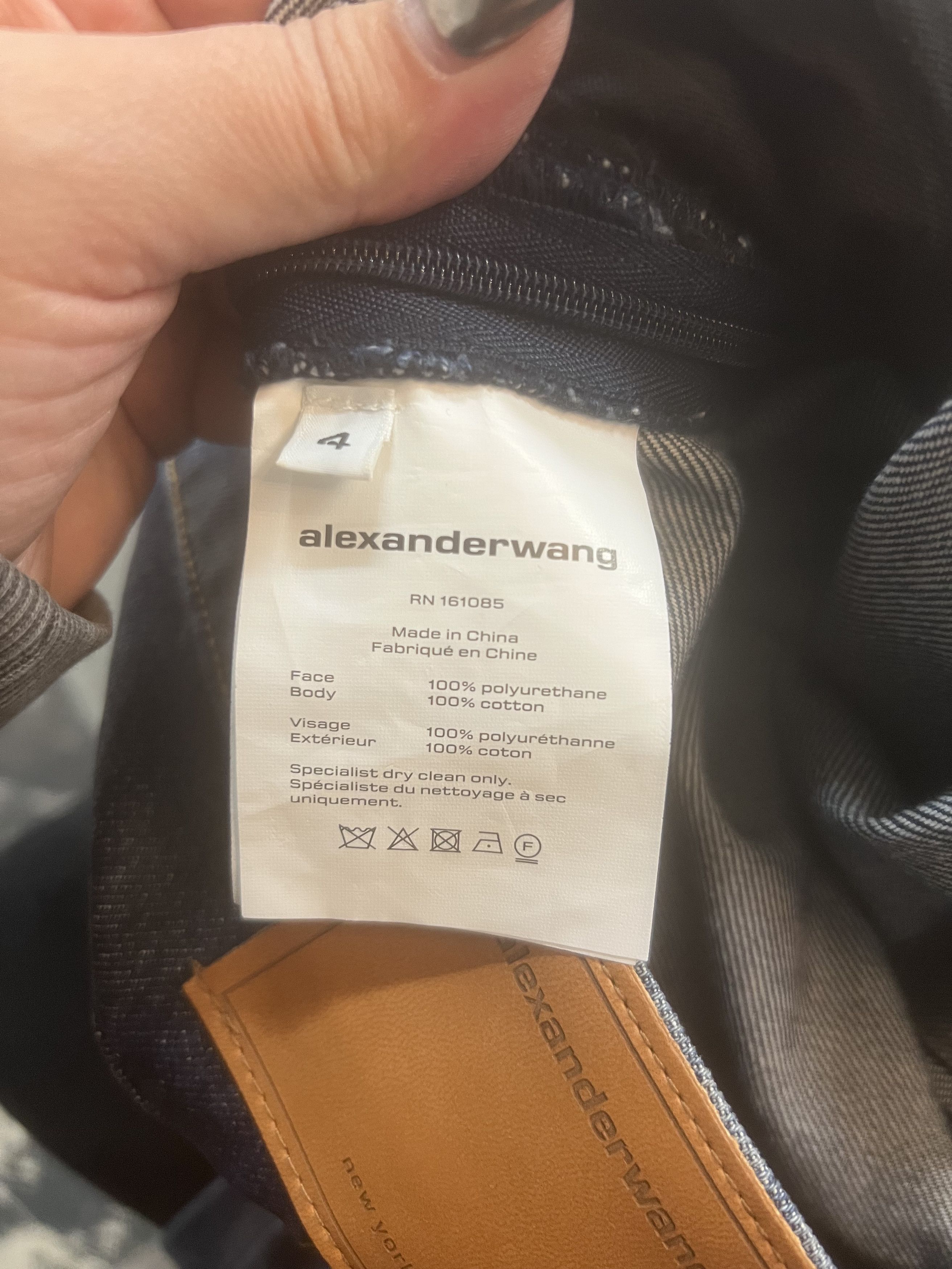 Alexander Wang Denim Sleeveless Jumpsuit Size 27" / US 4 / IT 40 - 6 Thumbnail