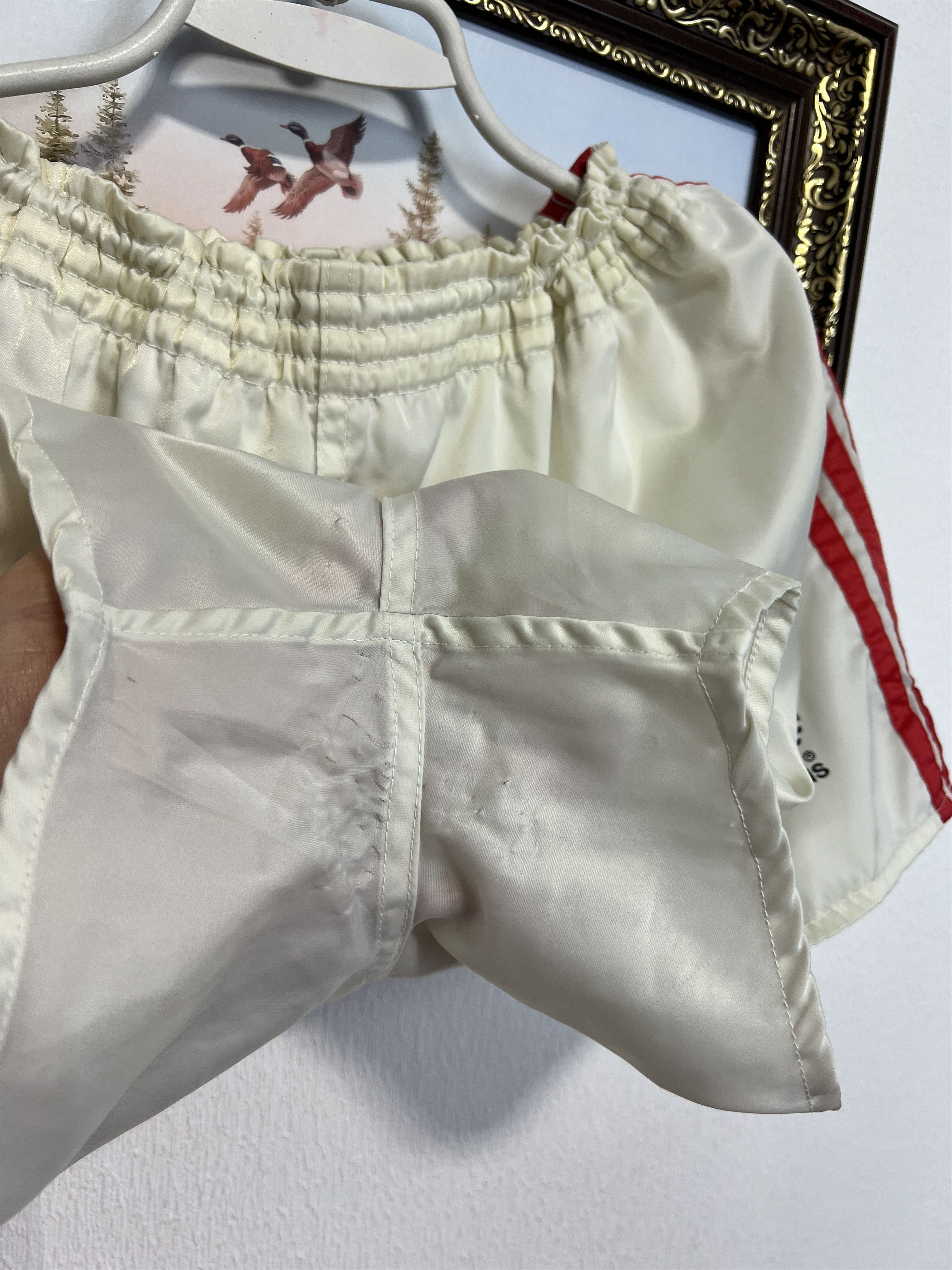 Adidas Vintage Adidas Nylon White Shorts Run Athletic Rare Hype Size US 34 / EU 50 - 6 Thumbnail