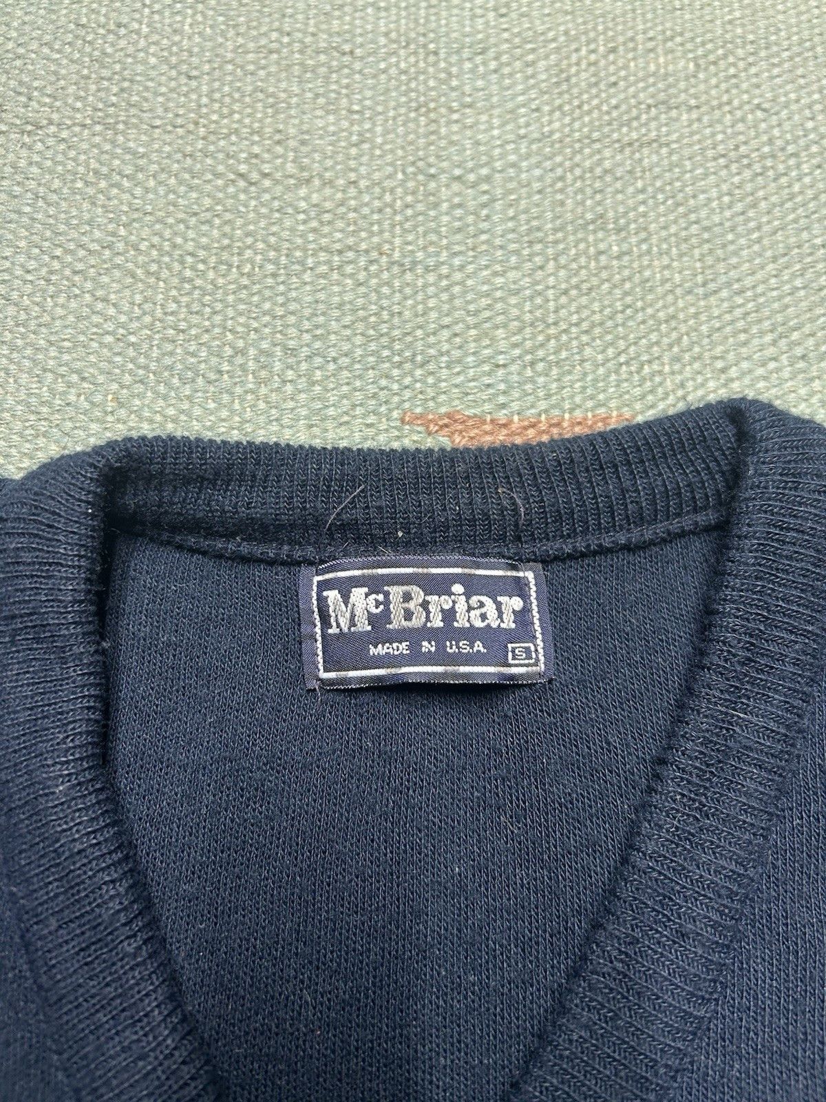 Vintage Vintage sweater v neck Blue Lake Michigan acrylic navy small Size US S / EU 44-46 / 1 - 4 Thumbnail