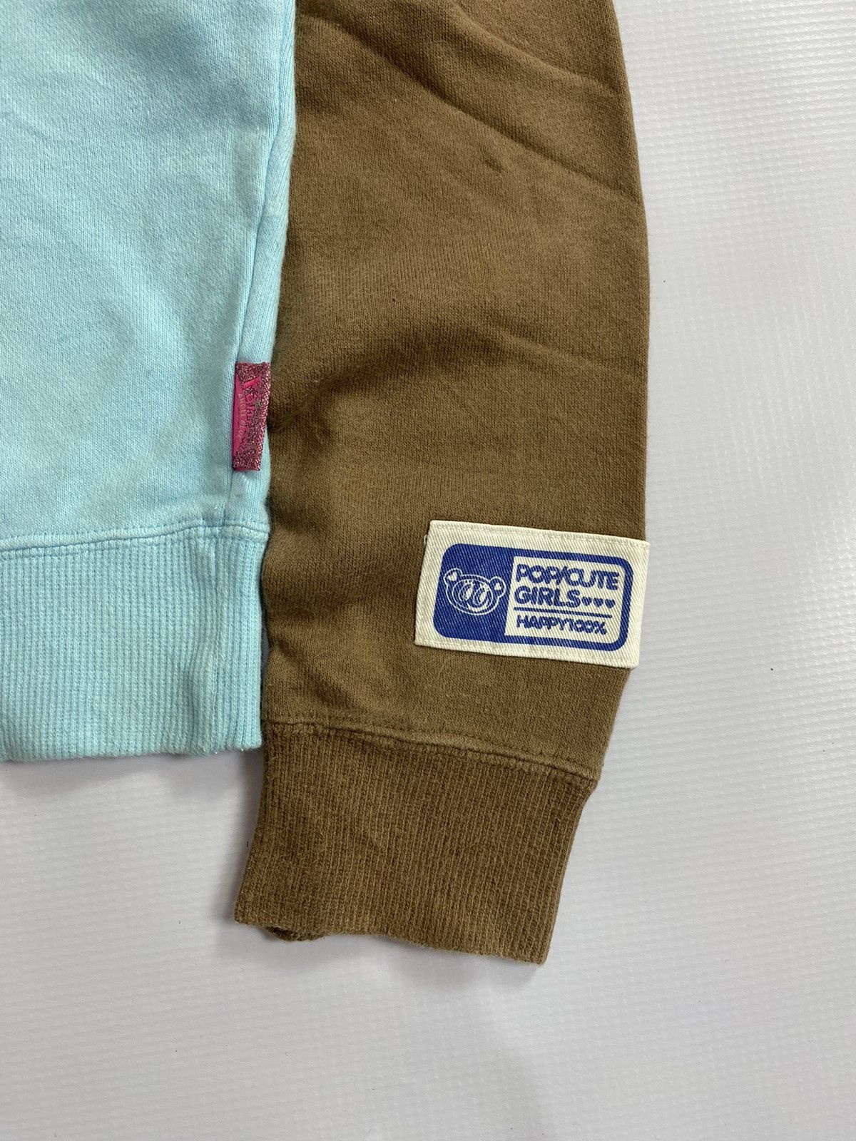 Angel Blue × Hysteric Glamour × Japanese Brand 2000s Angel Blue Pop&Cute Girls Twotone Sweatershirt Size US M / EU 48-50 / 2 - 3 Thumbnail