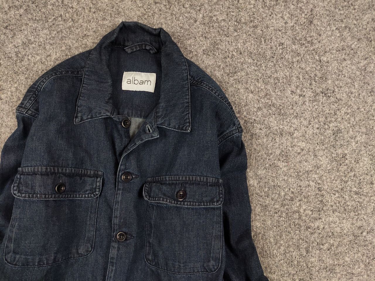 Albam Albam Design Light Denim Overshirt Pocket Jacket Size US S / EU 44-46 / 1 - 4 Thumbnail