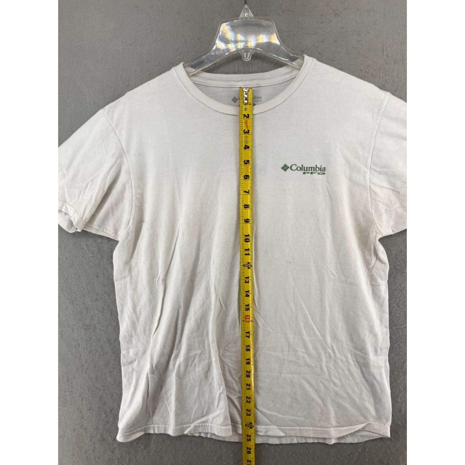 Vintage Columbia PFG Outdoor Fishing T-Shirt Large White Graphic Print Short Sleeve Mens Size US L / EU 52-54 / 3 - 4 Thumbnail