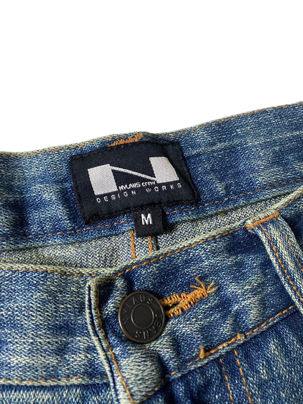 If Six Was Nine 2000's Nylaus Mudwash Sewn Bootcut Jeans Size US 31 - 7 Thumbnail