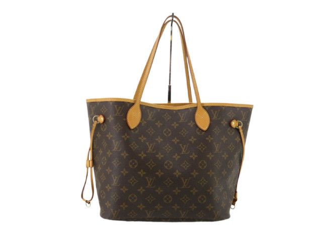 Louis Vuitton Neverfull MM Monogram Canvas Brown Tote Bag