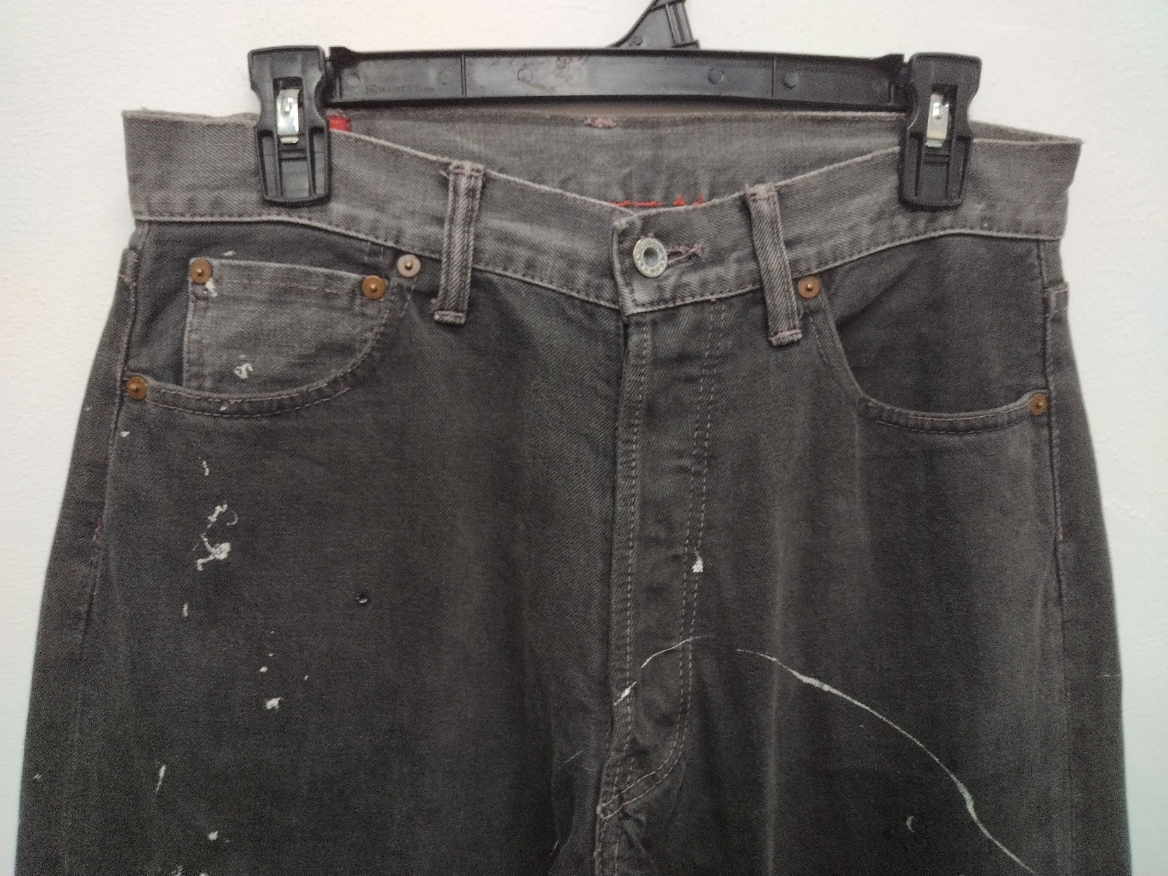 Indian Motorcycle INDIAN MOTORCYCLE DENIM HANDPAINTED SELVEDGE HIDDEN RIVET Size US 31 - 5 Thumbnail