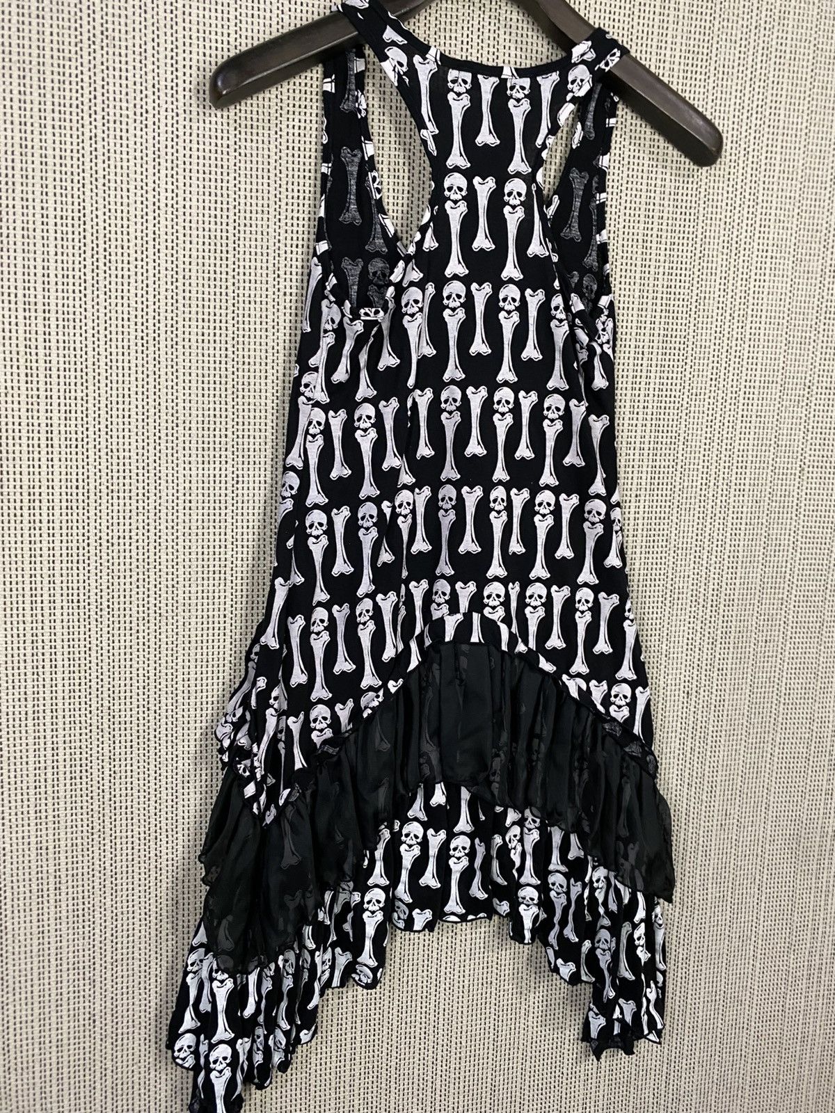Seditionaries Gothic punks glad news full printed skulls blouse sleeveless Size ONE SIZE - 6 Thumbnail