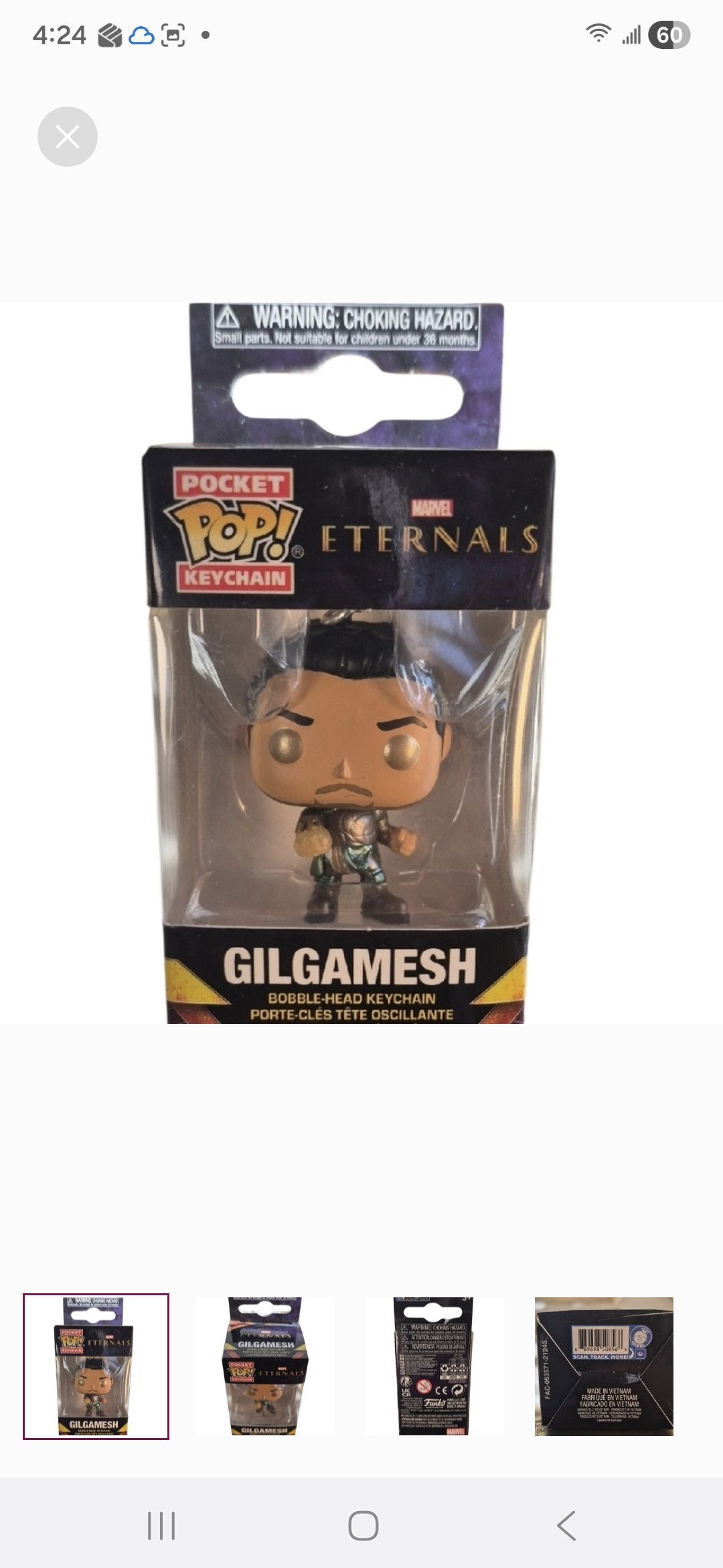 Other Funko Pocket Pop! × Marvel Keychain: Eternals - Gilgamesh Size ONE SIZE - 1 Thumbnail
