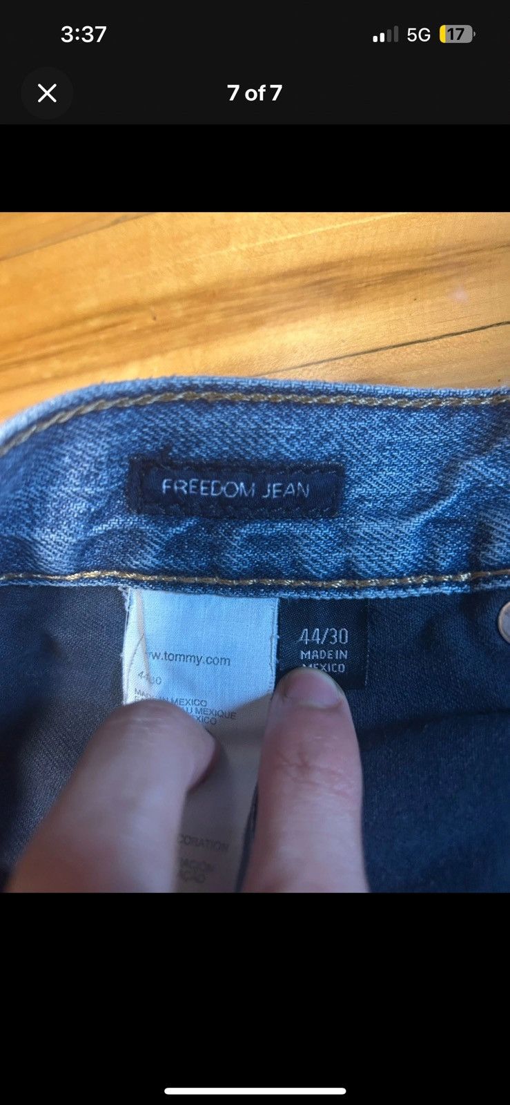 Tommy Hilfiger Tommy Hilfiger Vintage Baggy Jeans 44x30 Men’s Y2K Size US 44 / EU 60 - 7 Thumbnail
