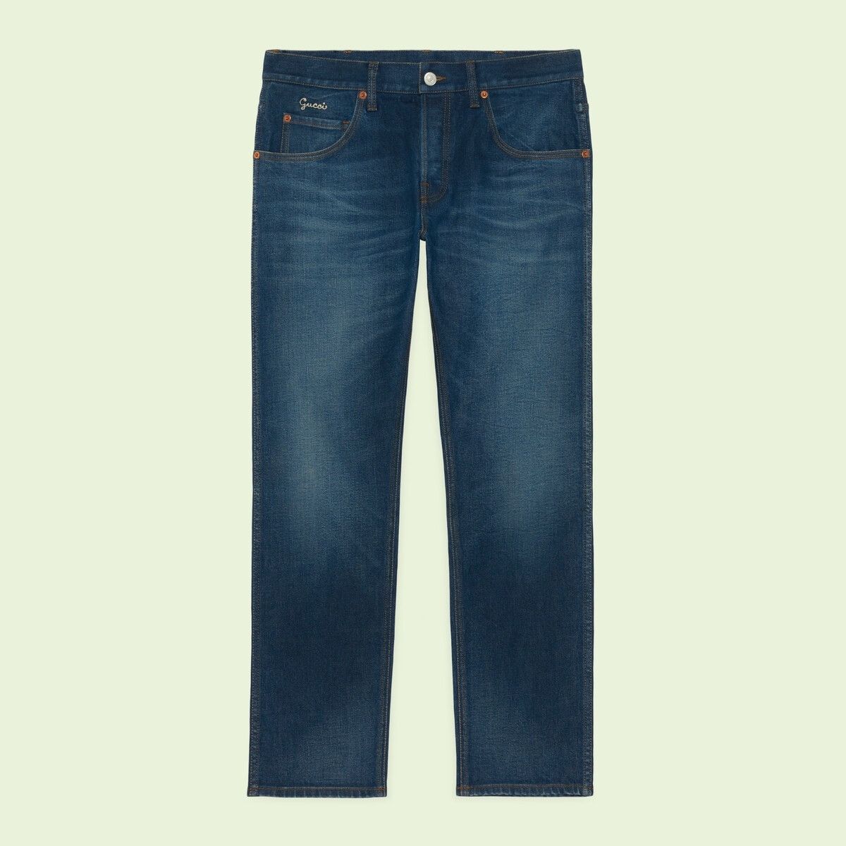 o1mt1gz0725 Tapered Denim Pant in Blue