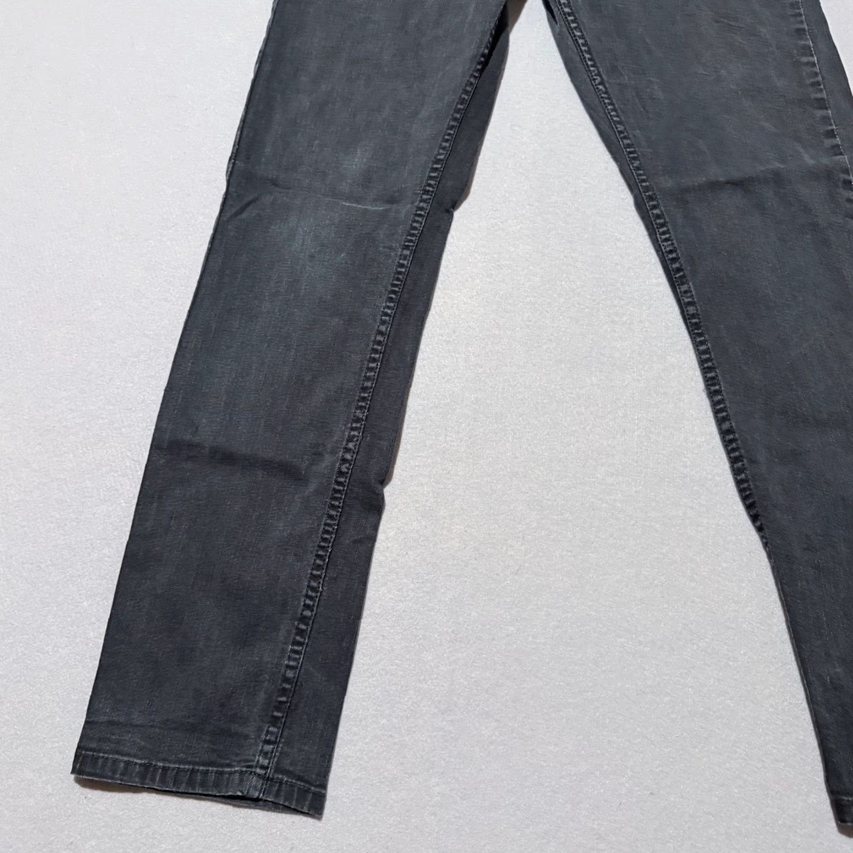 Vintage Signature by Levi Strauss Jeans Mens Black Denim Low Rise Stretch Skinny - 34x30 XS? Size US 34 / EU 50 - 5 Thumbnail