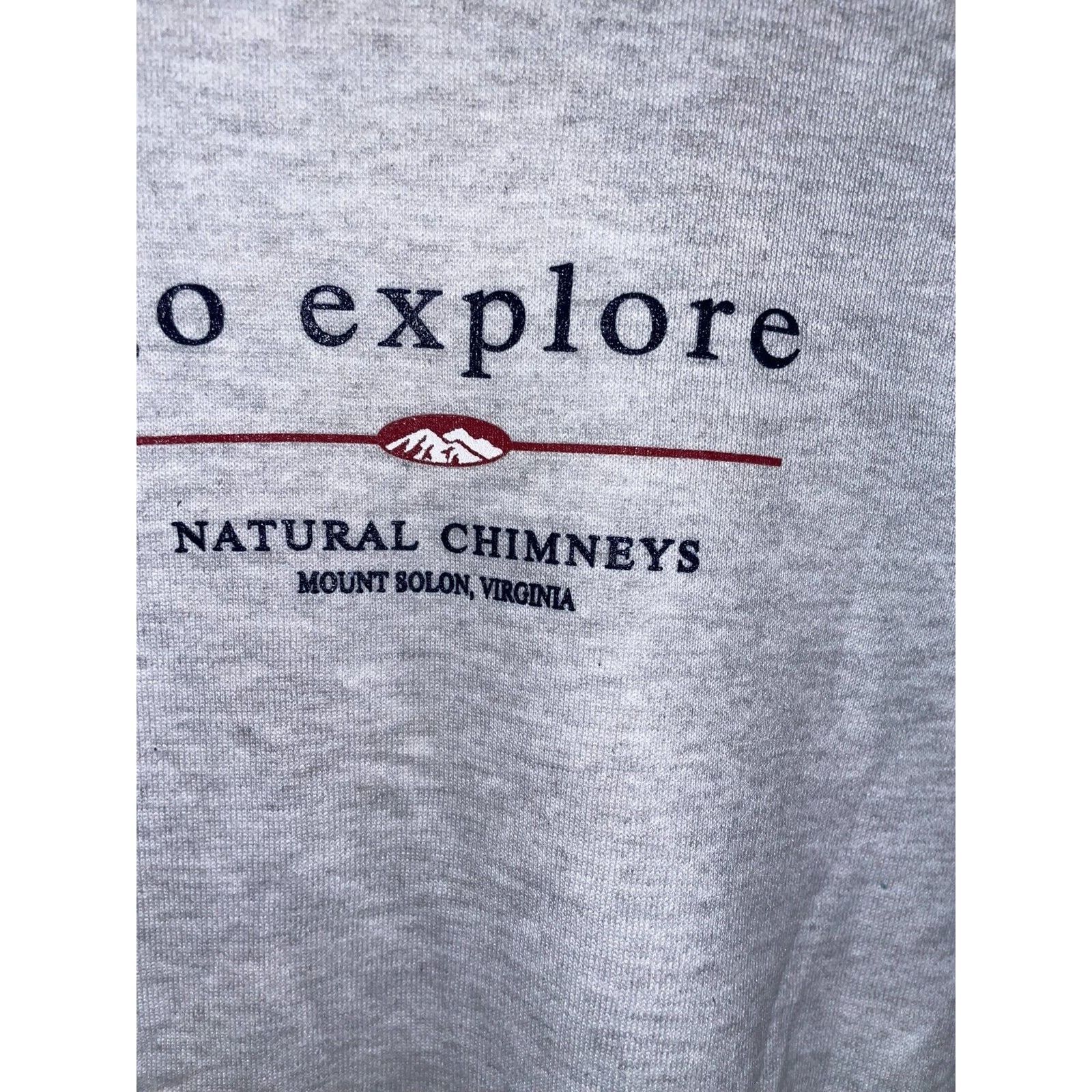 Jerzees Vintage Natural Chimneys Sweatshirt Virginia Crewneck 90s L Size US L / EU 52-54 / 3 - 4 Thumbnail