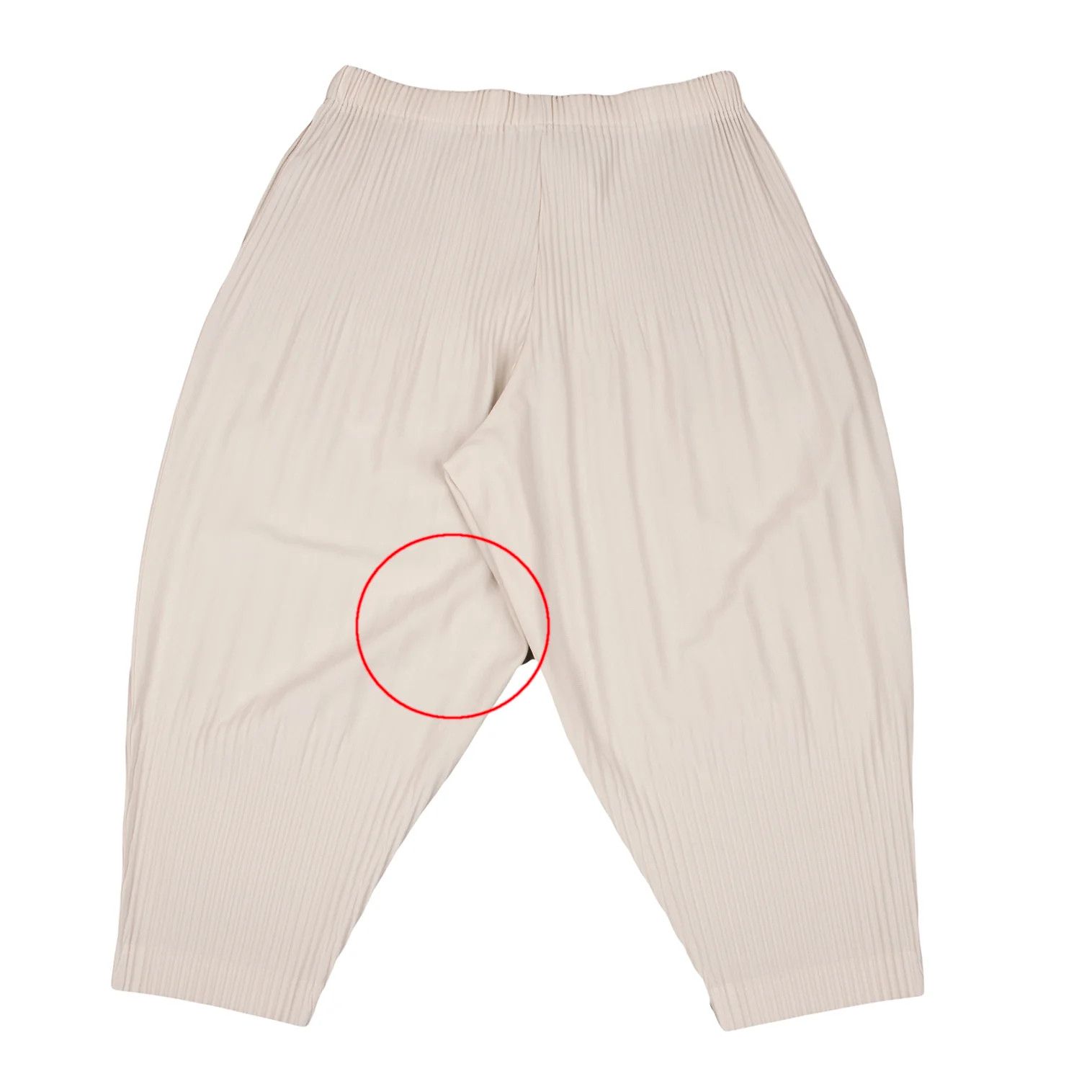 Issey Miyake Pleated Pants in Light Beige with Sheer Detailing Size US 34 / EU 50 - 14 Thumbnail