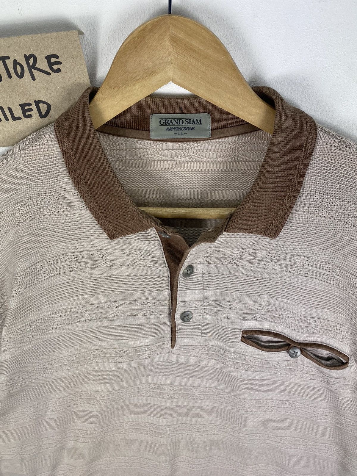 Aran Isles Knitwear Vintage 90’s Grand Slam Knit Polo Shirt striped Size US M / EU 48-50 / 2 - 7 Thumbnail