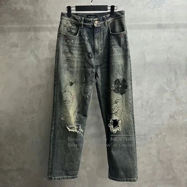 Balenciaga Balenciaga Summer 23' Graffiti Jeans | Grailed
